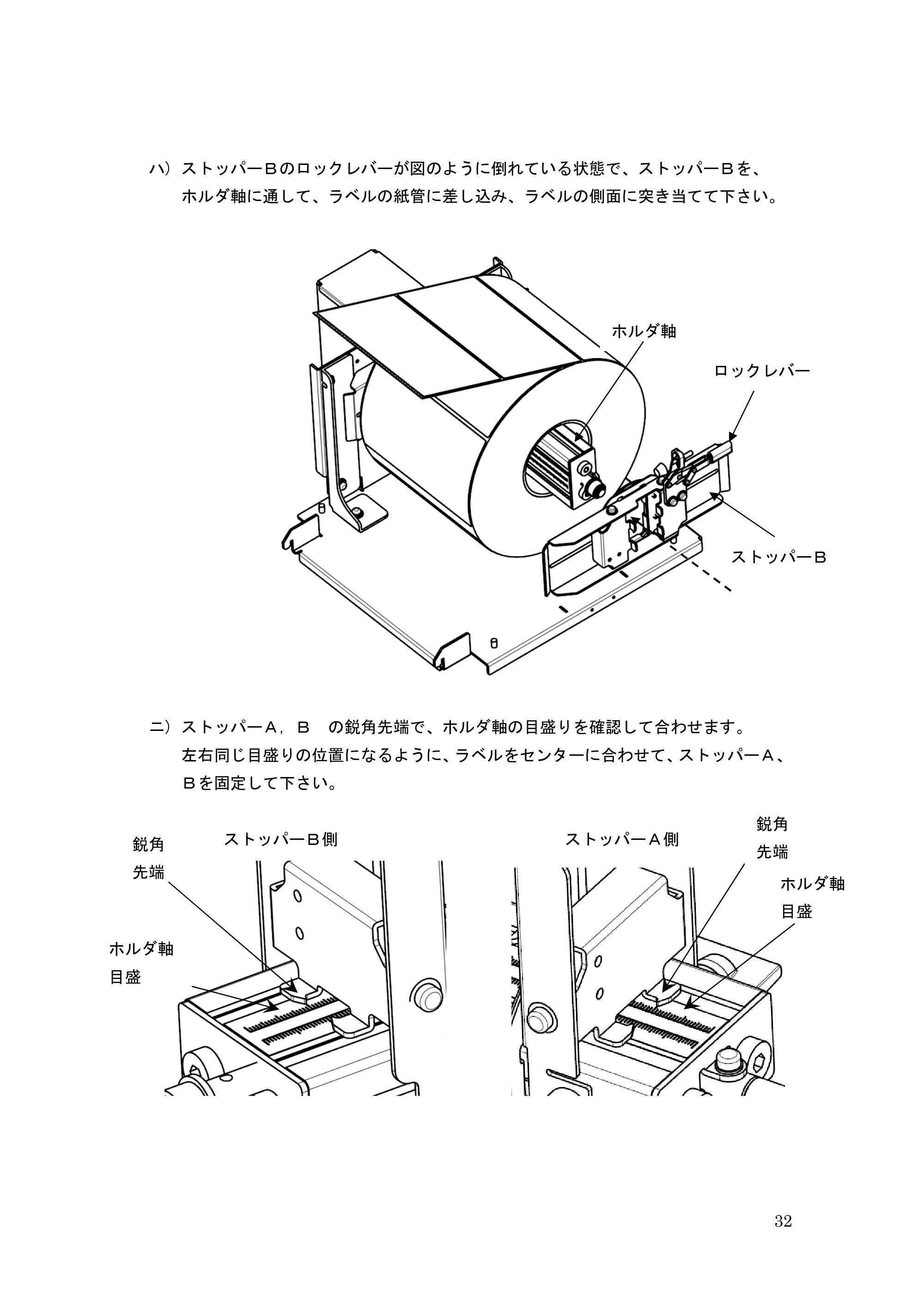 サトー GHS612R / HS612R GHS612RⅡ 取扱説明書（第10版） — 原本ページ — 32ページ