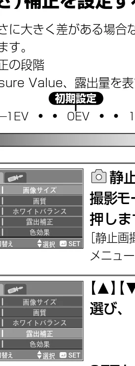 日立 HDC-509 / HDC-508X 取扱説明書 — 露出(明るさ)補正を設定する — 図版 37-1 — 37ページ