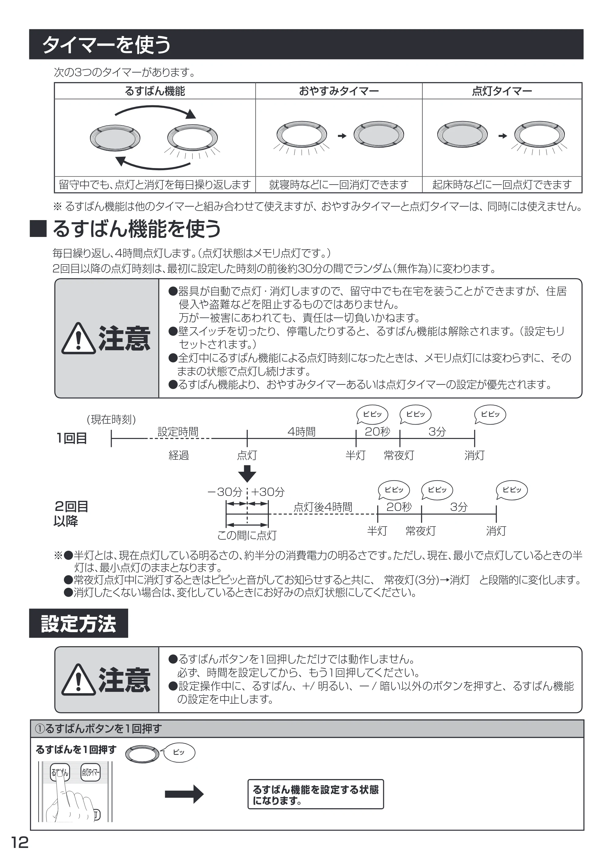 アイリスオーヤマ CL14D-WF1 取扱説明書 — 原本ページ — 12ページ