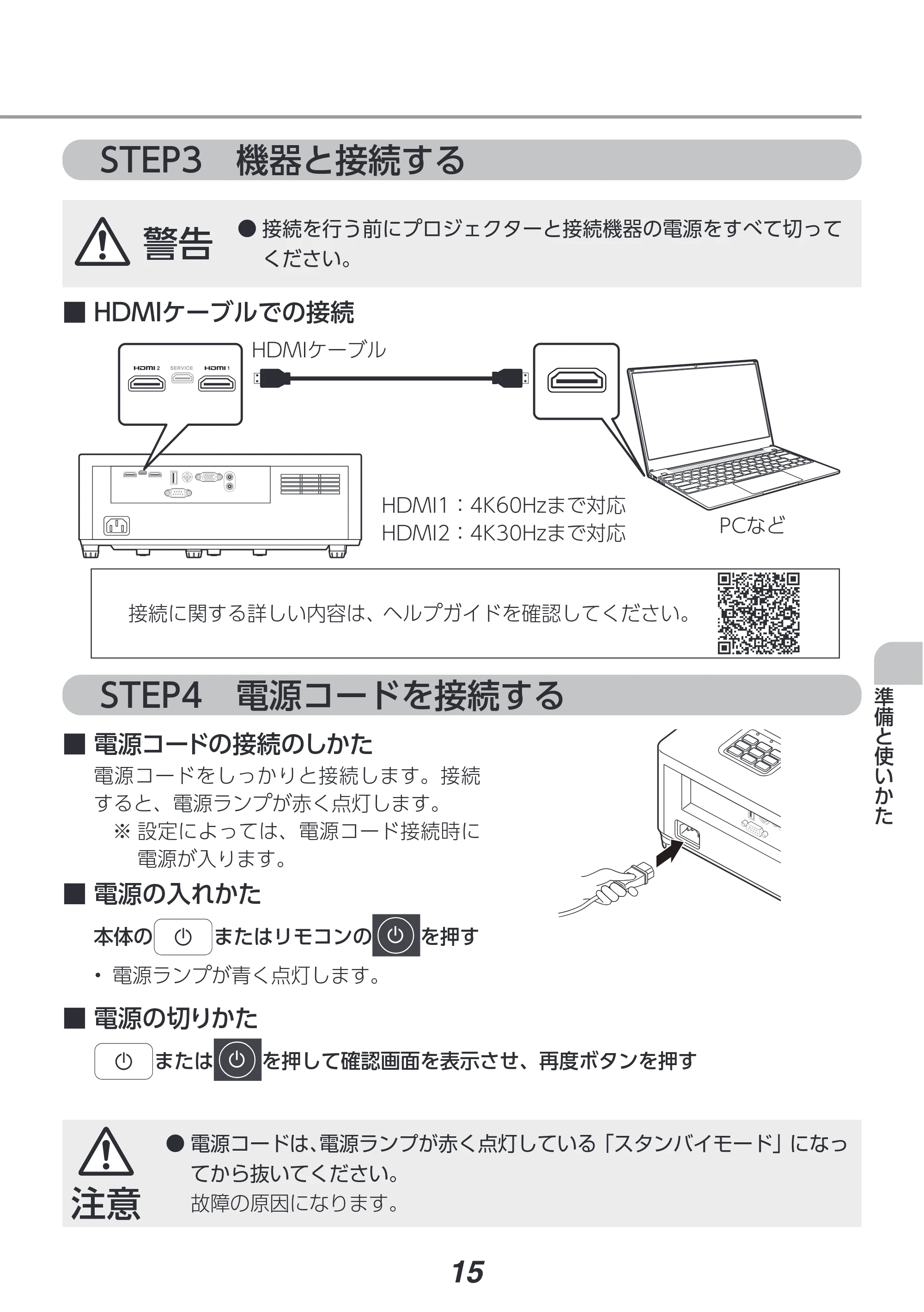 アイリスオーヤマ IP-EH400W 取扱説明書 — 原本ページ — 15ページ