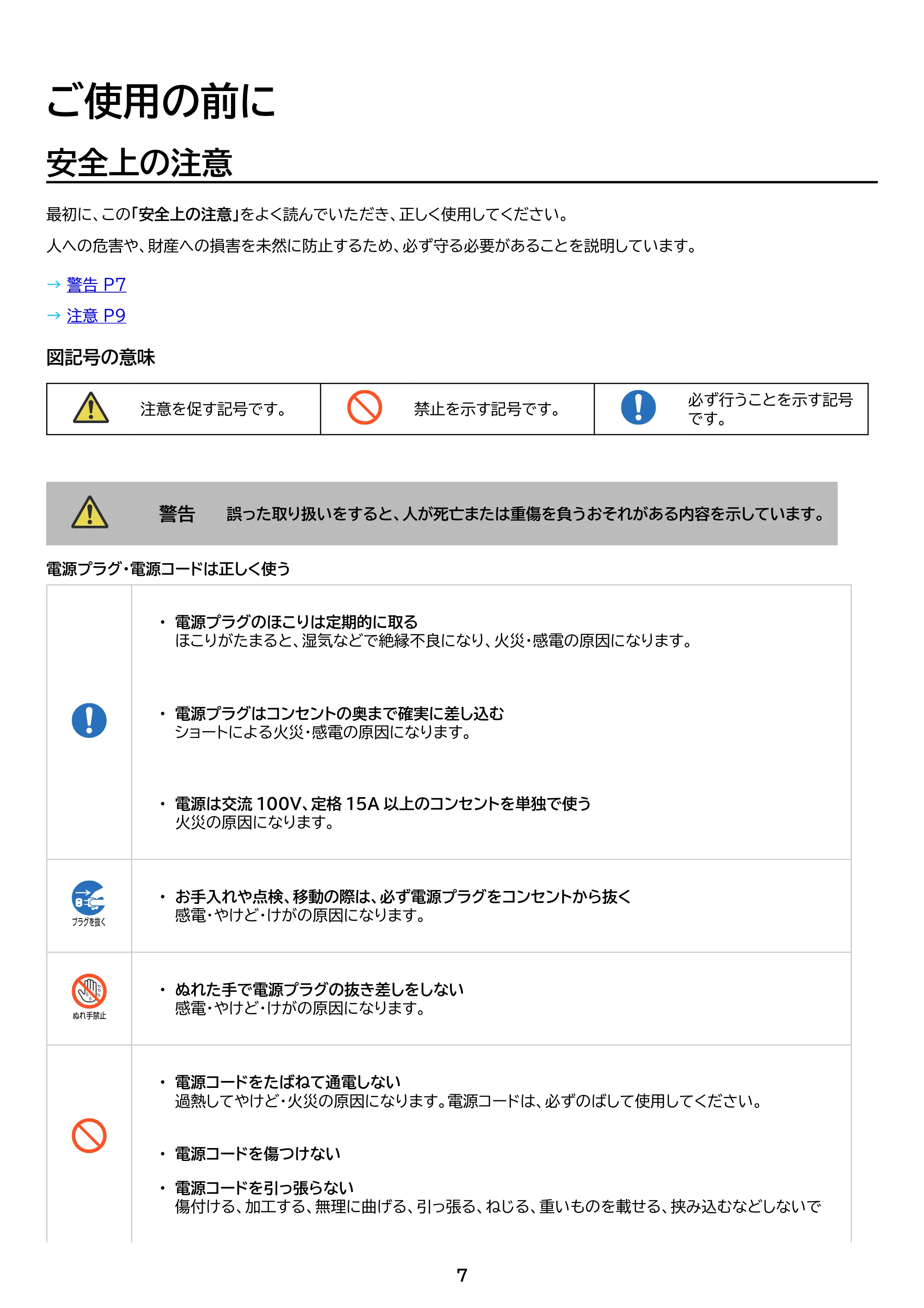 アイリスオーヤマ ITW-60A01 取扱説明書 — 原本ページ — 7ページ