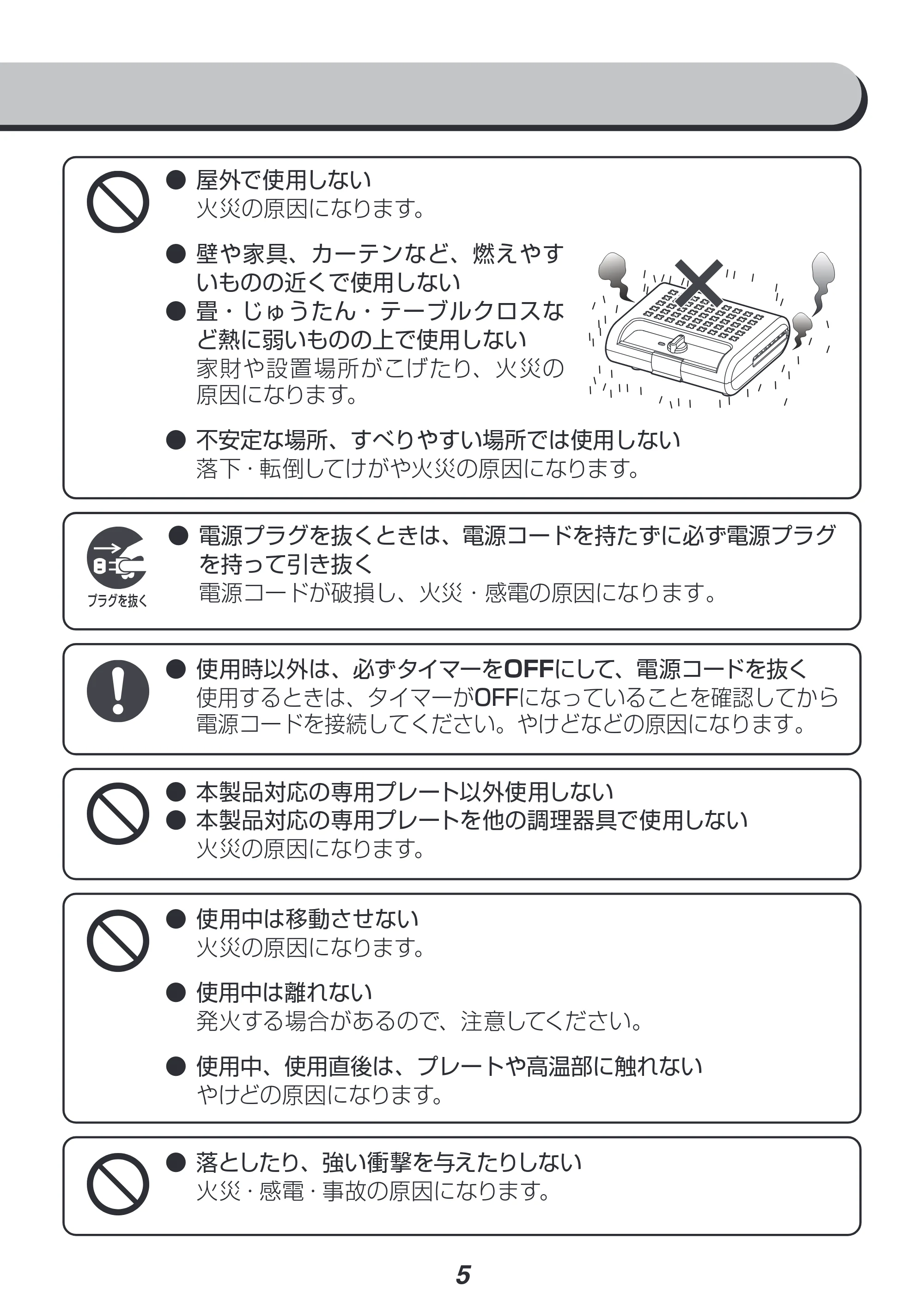 アイリスオーヤマ IMS-902 取扱説明書 — 原本ページ — 5ページ