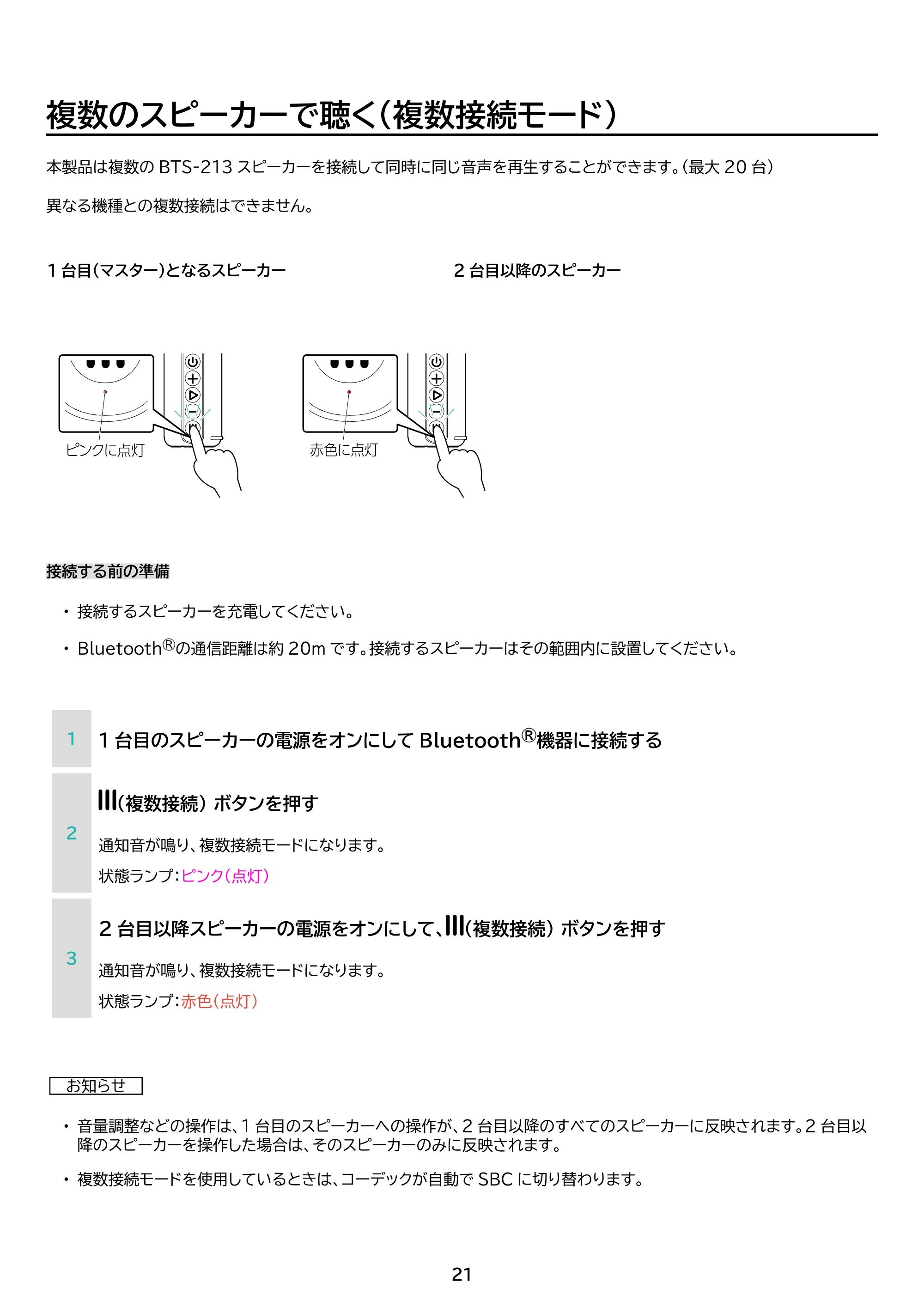 アイリスオーヤマ BTS-213 取扱説明書 — 原本ページ — 21ページ