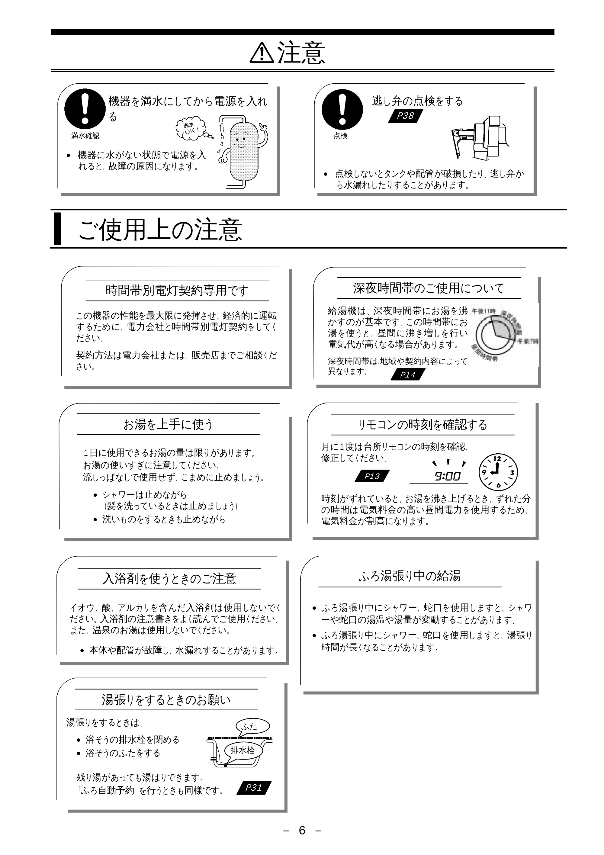 日立 BHP-F37EUK / BHP-F46EUK 取扱説明書 — ご使用上の注意 — 原本ページ — 7ページ