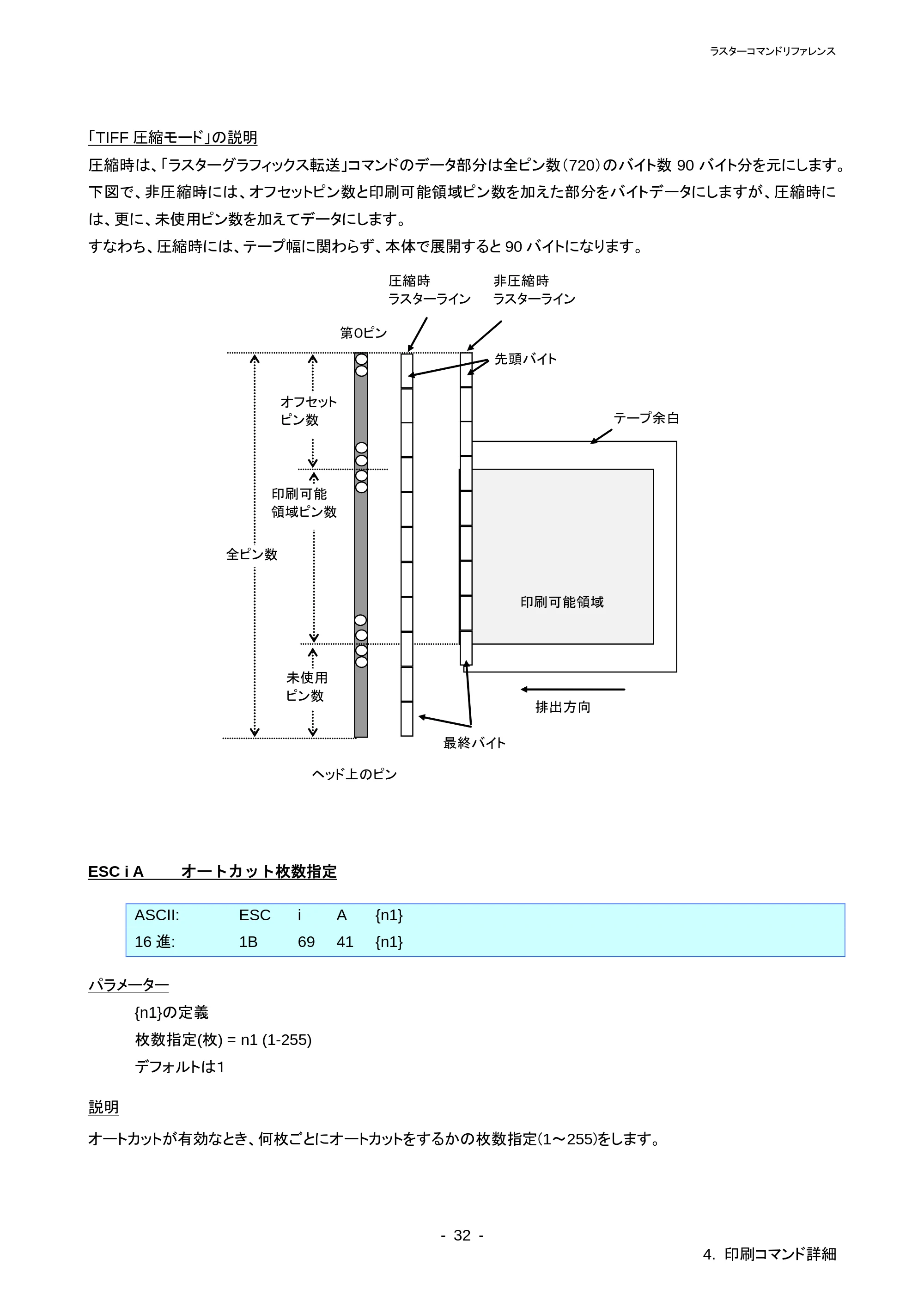 ブラザー QL-720NW ラスターコマンドリファレンス — 原本ページ — 37ページ