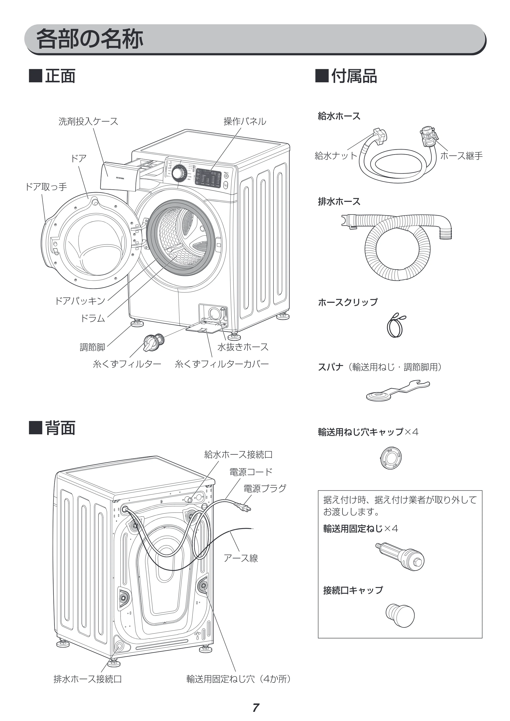 アイリスオーヤマ HD71-W 取扱説明書 — 原本ページ — 7ページ