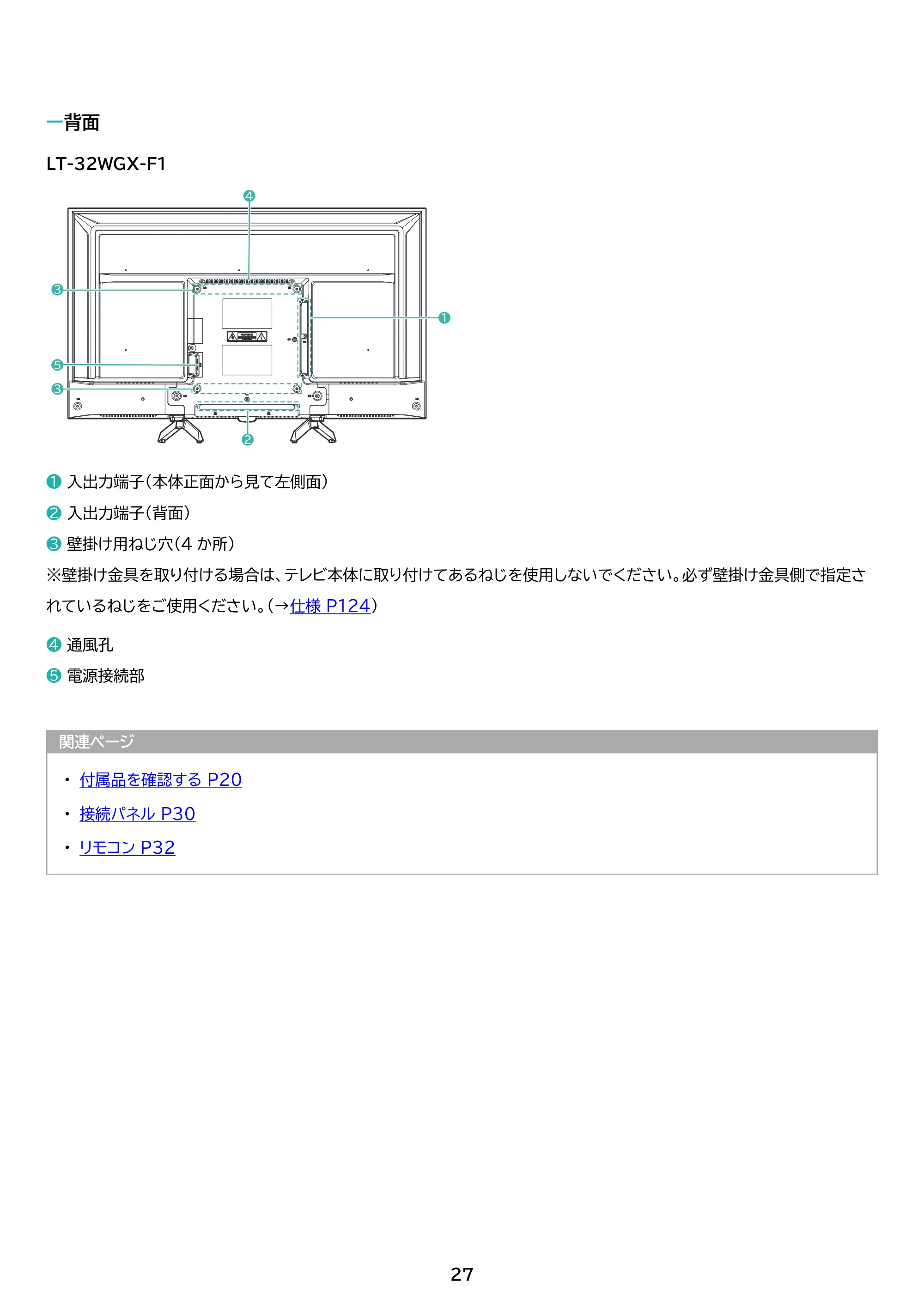 アイリスオーヤマ LT-24WGX-F1 取扱説明書 — 原本ページ — 27ページ