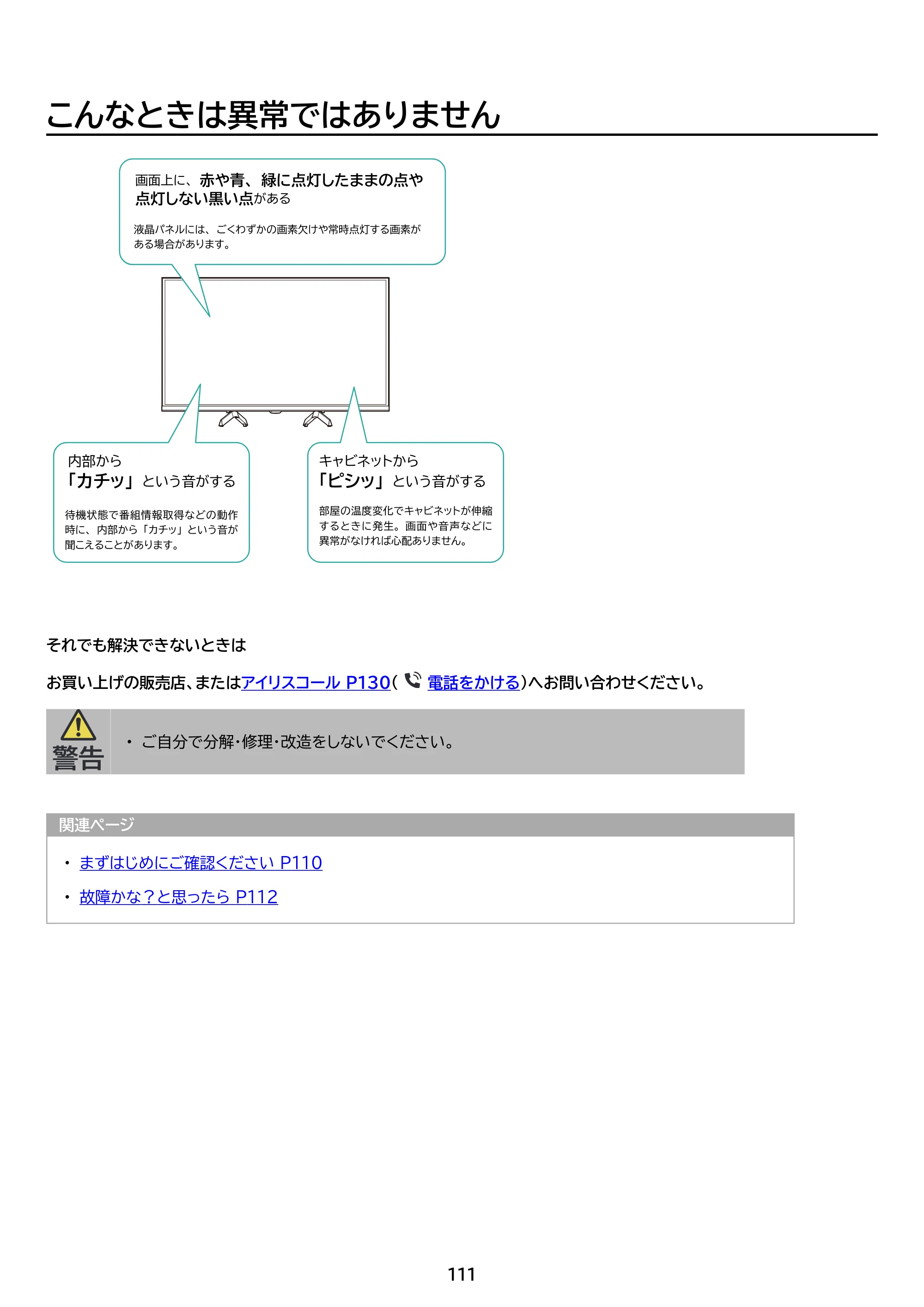 アイリスオーヤマ LT-24WGX-F1 取扱説明書 — 原本ページ — 111ページ