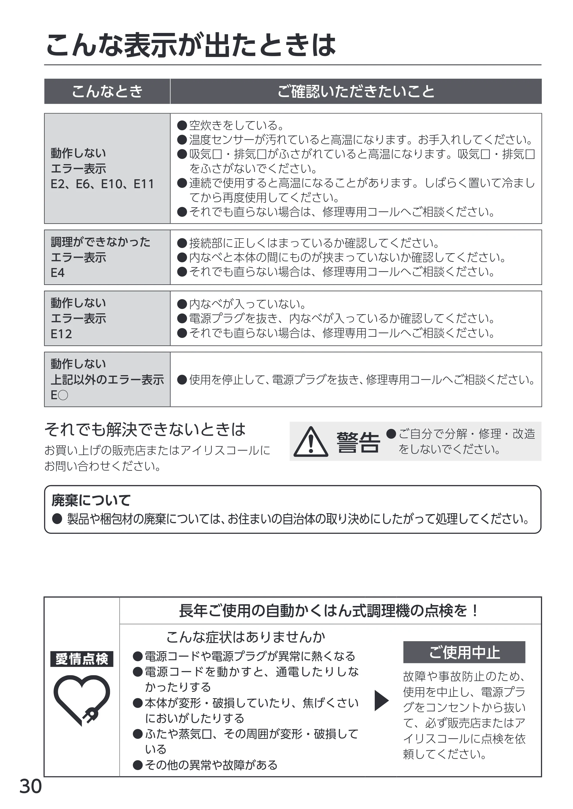 アイリスオーヤマ DAC-IA2 取扱説明書 — 原本ページ — 30ページ