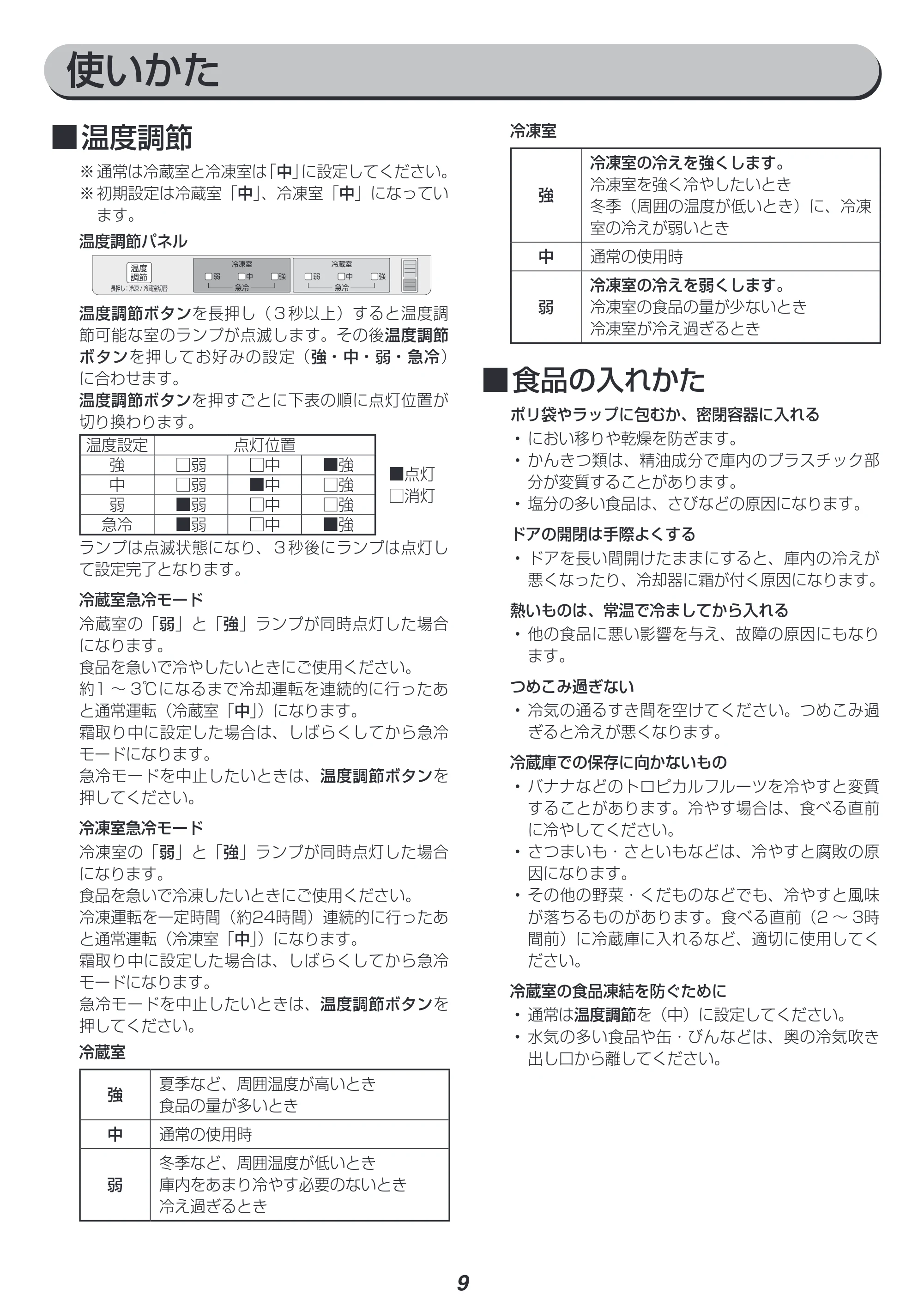 アイリスオーヤマ IRSN-27A 取扱説明書 — 使いかた — 原本ページ — 9ページ