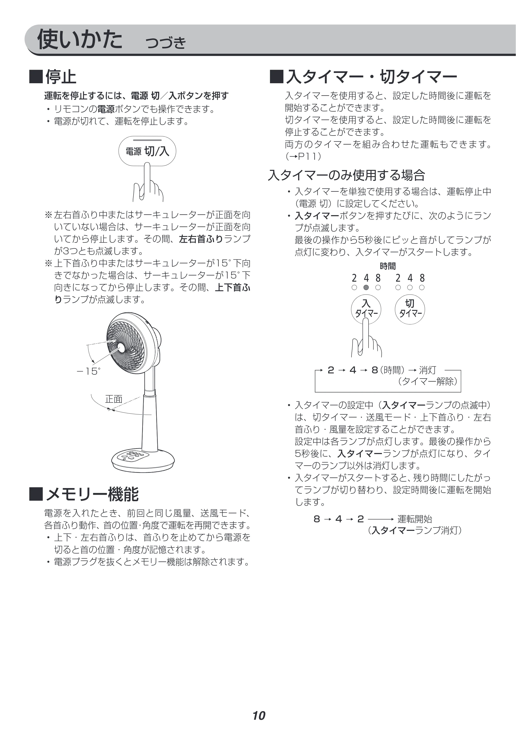 アイリスオーヤマ KSF-DCV181T 取扱説明書 — 原本ページ — 10ページ