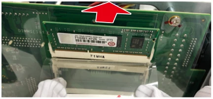 エレコム NSB-EX-MEM8G 2.NSB-5A/7A シリーズ オプションメモリ取り付け手順 — NAS への取り付け手順 2 STEP - [A] — 図版 1-2 — 1ページ