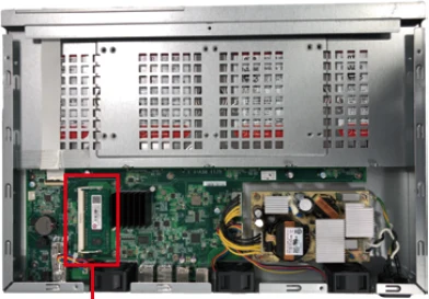 エレコム NSB-EX-MEM8G 2.NSB-5A/7A シリーズ オプションメモリ取り付け手順 — NAS への取り付け手順 2 STEP - [B] NAS への取り付け準備 1 STEP - [B] — 図版 2-6 — 2ページ
