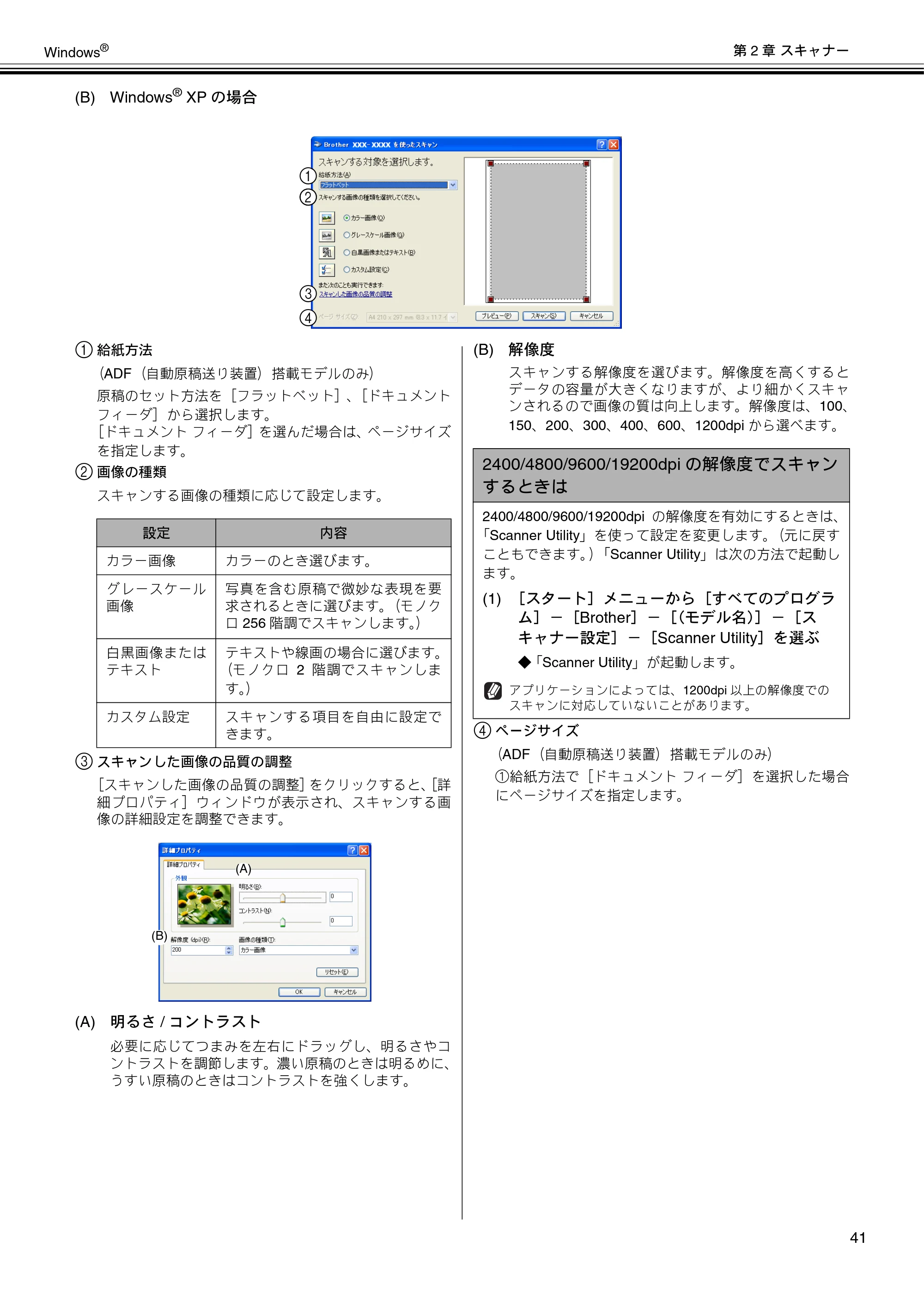 ブラザー DCP-J132N / DCP-J152N / DCP-J4215N-B/W ユーザーズガイド ～パソコン活用編～ — 原本ページ — 42ページ