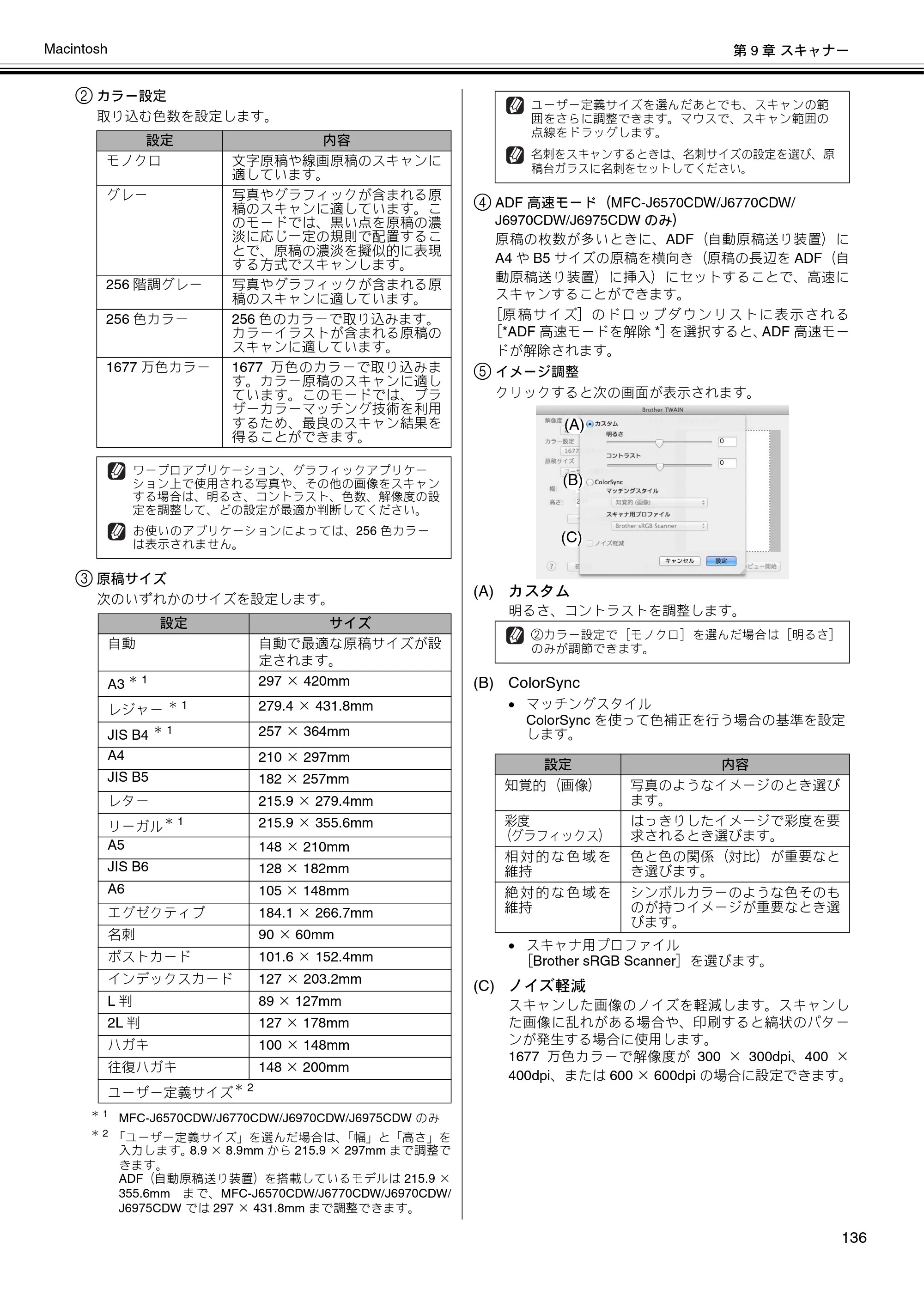 ブラザー DCP-J132N / DCP-J152N / DCP-J4215N-B/W ユーザーズガイド ～パソコン活用編～ — 原本ページ — 137ページ