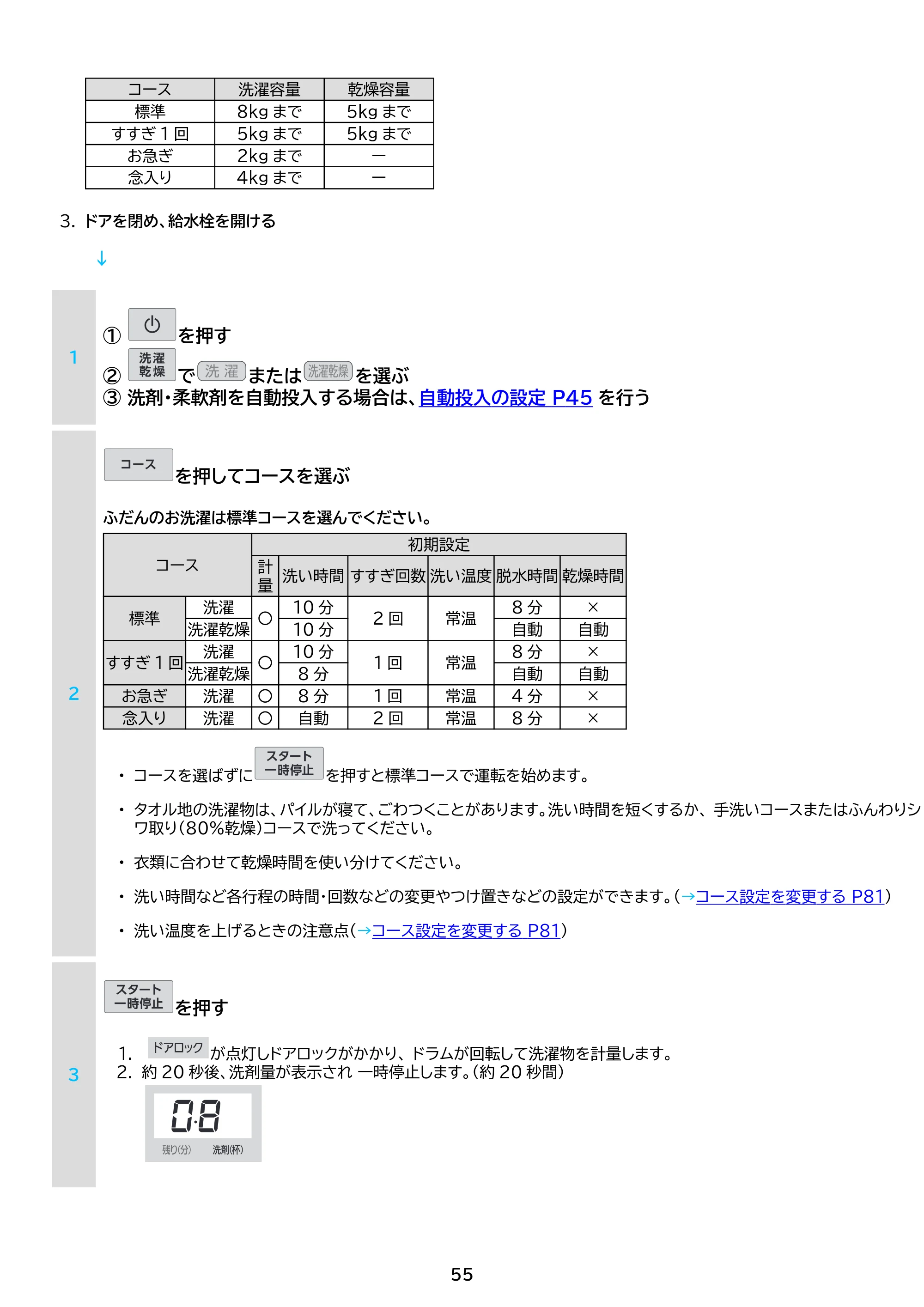 アイリスオーヤマ HDK852Z-W 取扱説明書 — 原本ページ — 55ページ
