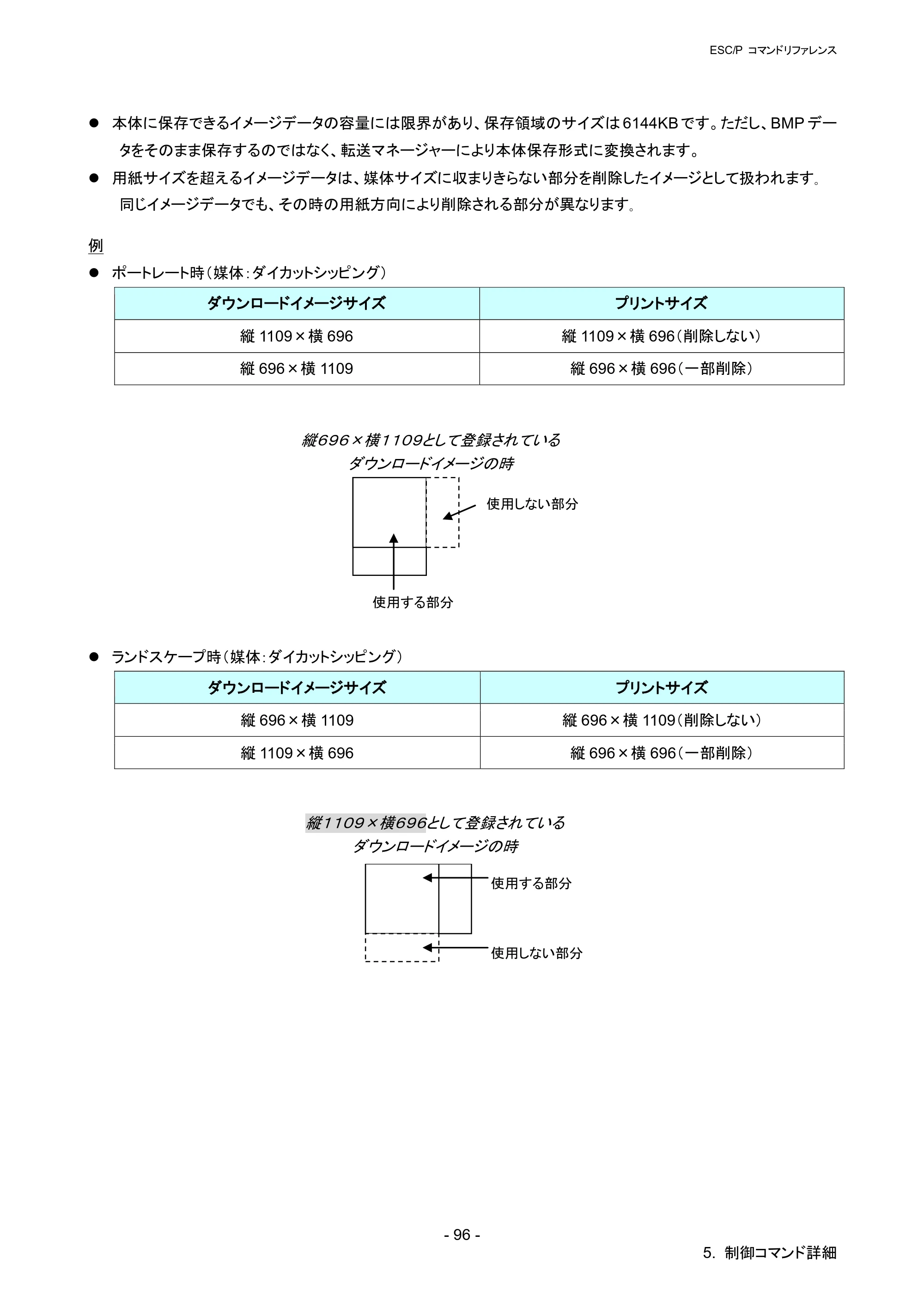 ブラザー QL-1115NWB ESC/Pコマンドリファレンス — 原本ページ — 102ページ