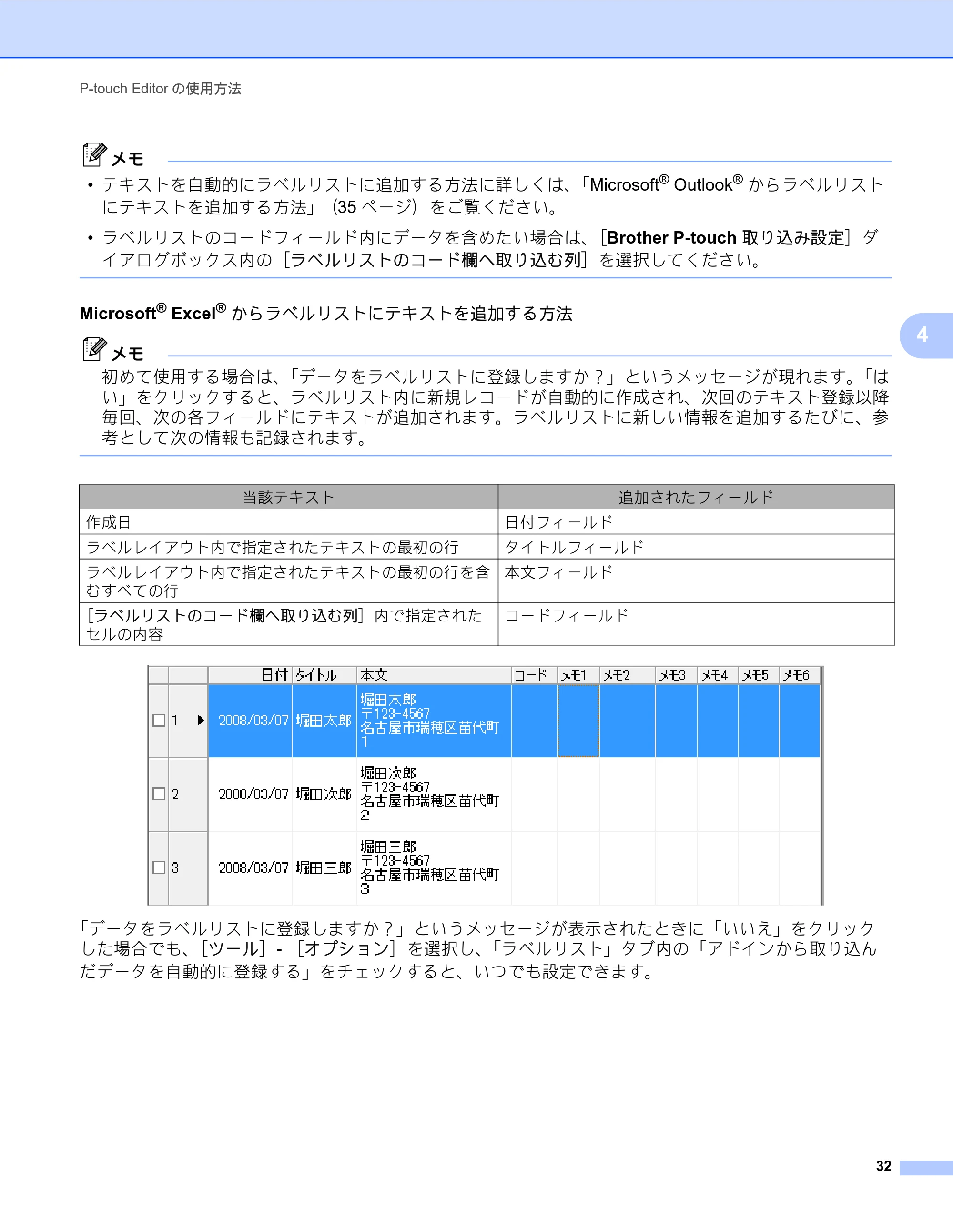 ブラザー TD-2130N/ 2130NSA / TD-4000 / TD-4100N ソフトウェアユーザーズガイド — 原本ページ — 36ページ