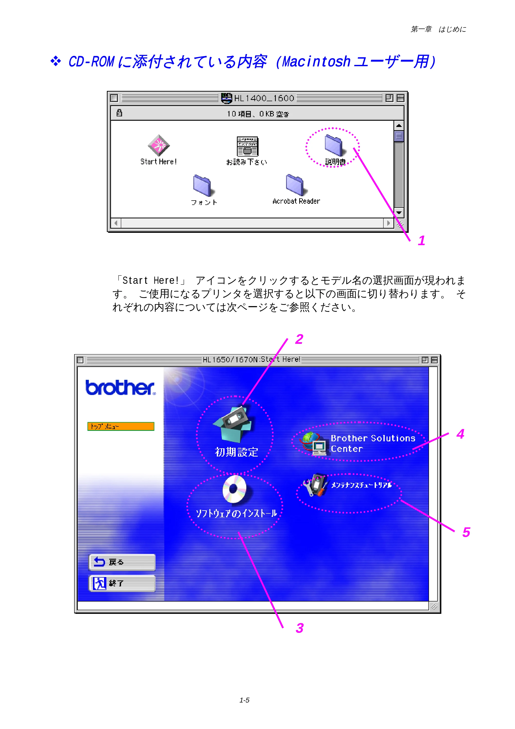 ブラザー HL-1650 / HL-1670N 取扱説明書(本体) — CD-ROMに添付されている内容 — 原本ページ — 9ページ