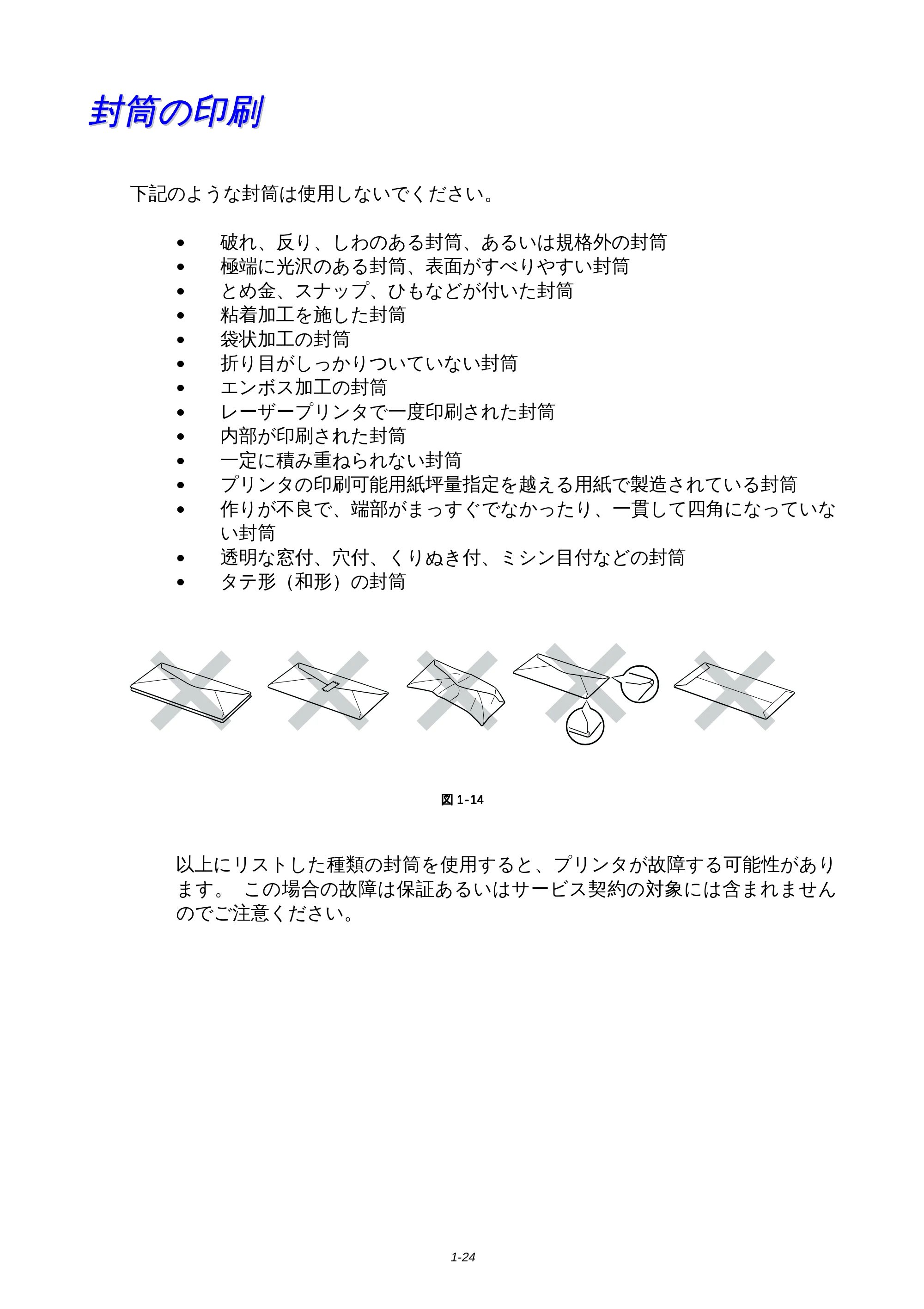 ブラザー HL-1650 / HL-1670N 取扱説明書(本体) — 封筒の印刷 — 原本ページ — 28ページ