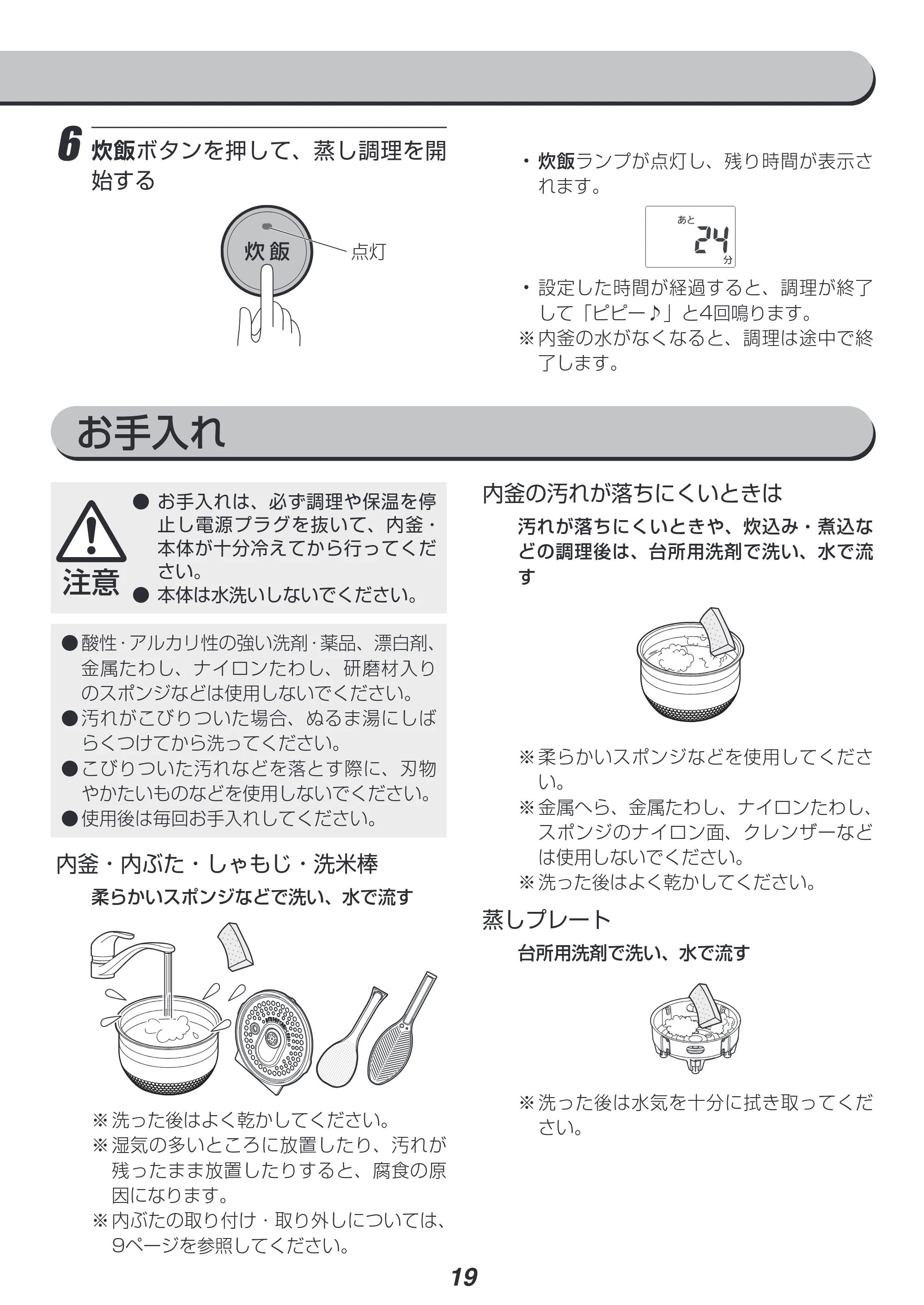 アイリスオーヤマ KRC-IB10 取扱説明書 — 原本ページ — 19ページ