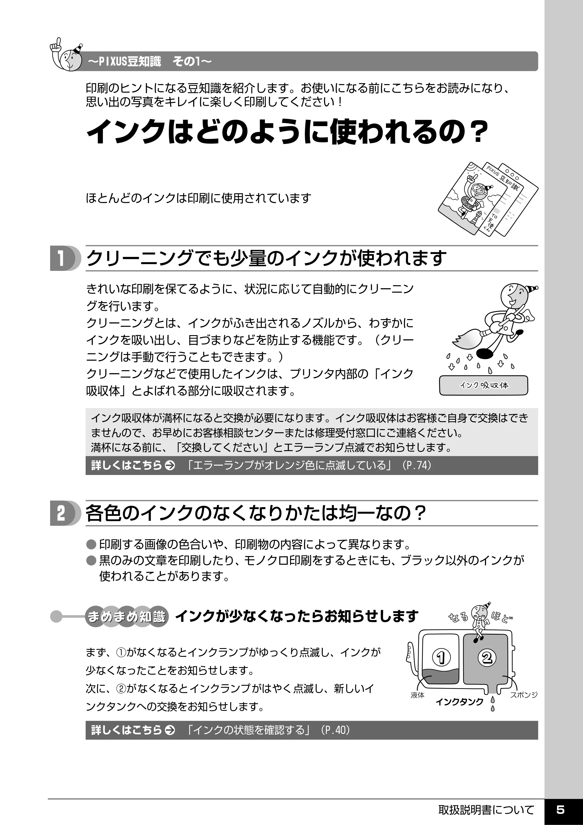 キヤノン PIXUS iP3500 操作ガイド (PDF形式/9.01Mバイト) — PIXUS豆知識 — 原本ページ — 6ページ