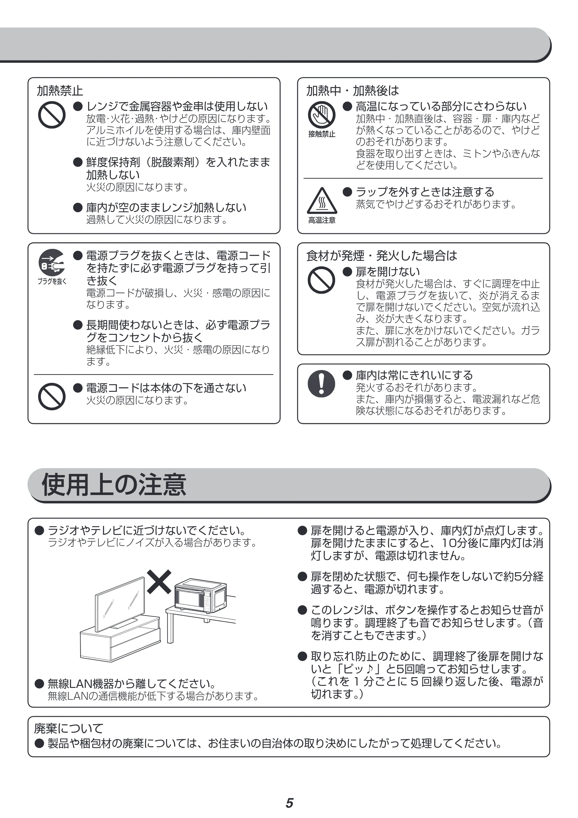 アイリスオーヤマ MO-F1801 取扱説明書 — 原本ページ — 5ページ