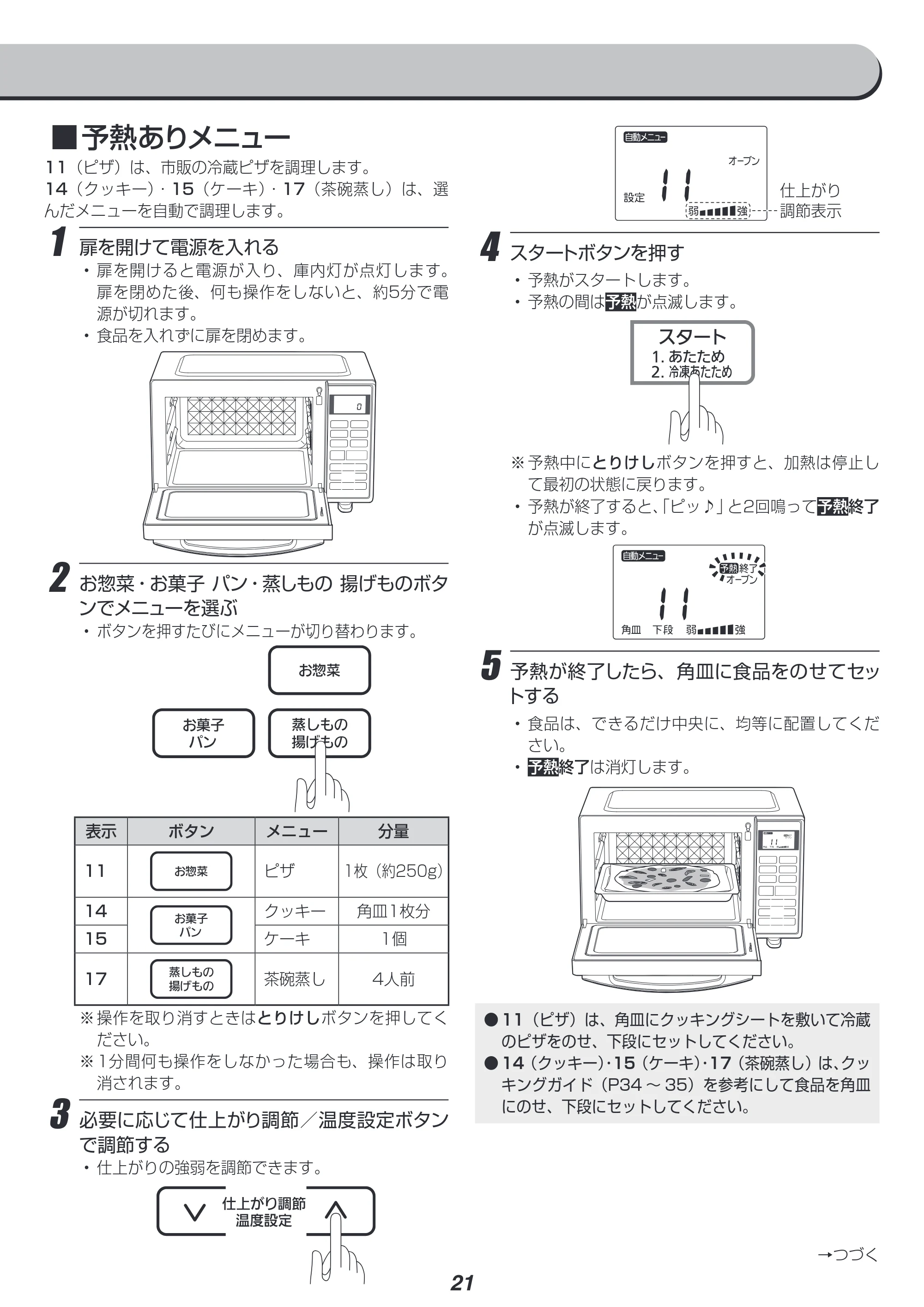 アイリスオーヤマ MO-F1801 取扱説明書 — 原本ページ — 21ページ