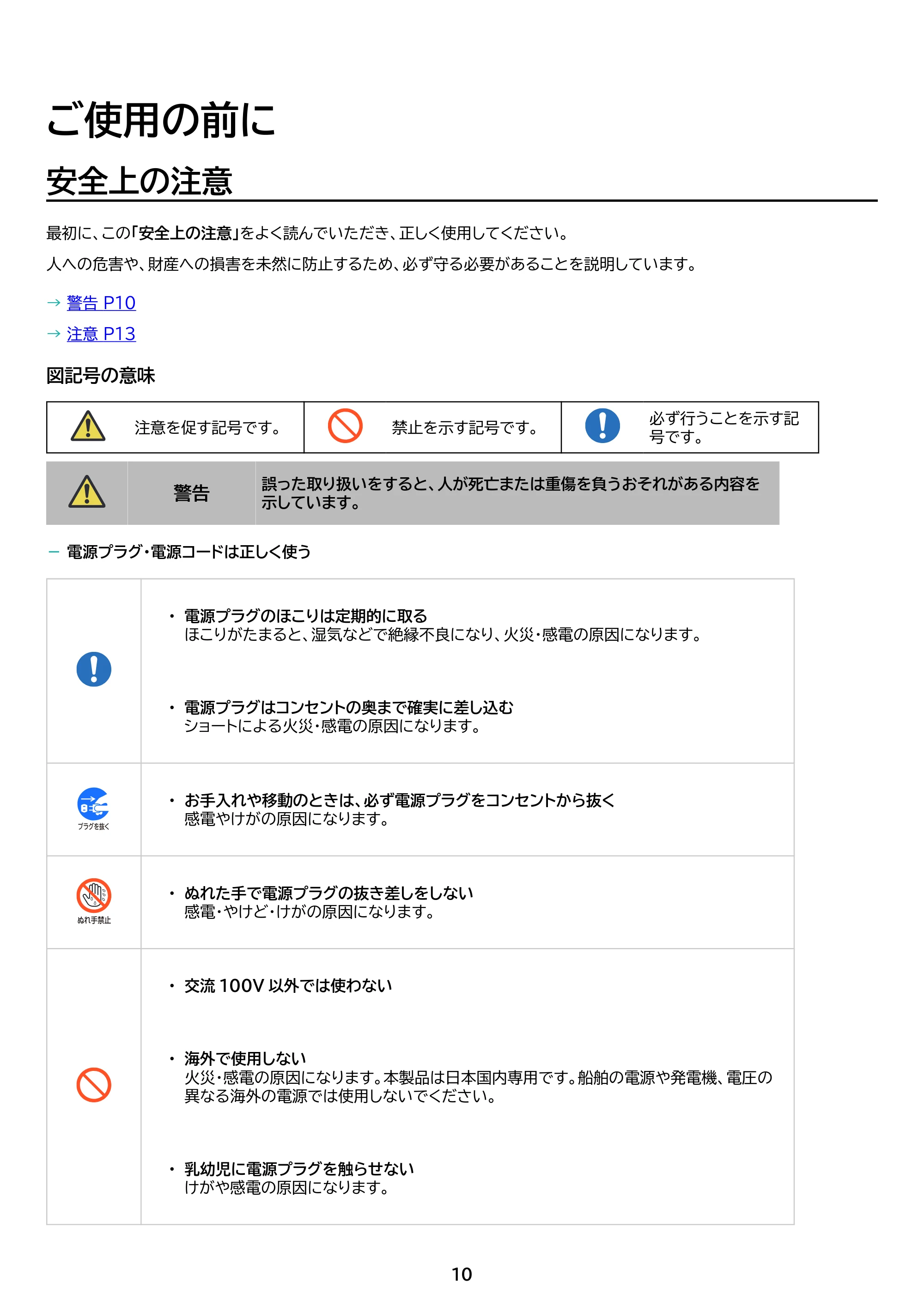 アイリスオーヤマ FEA20 取扱説明書 — 原本ページ — 10ページ
