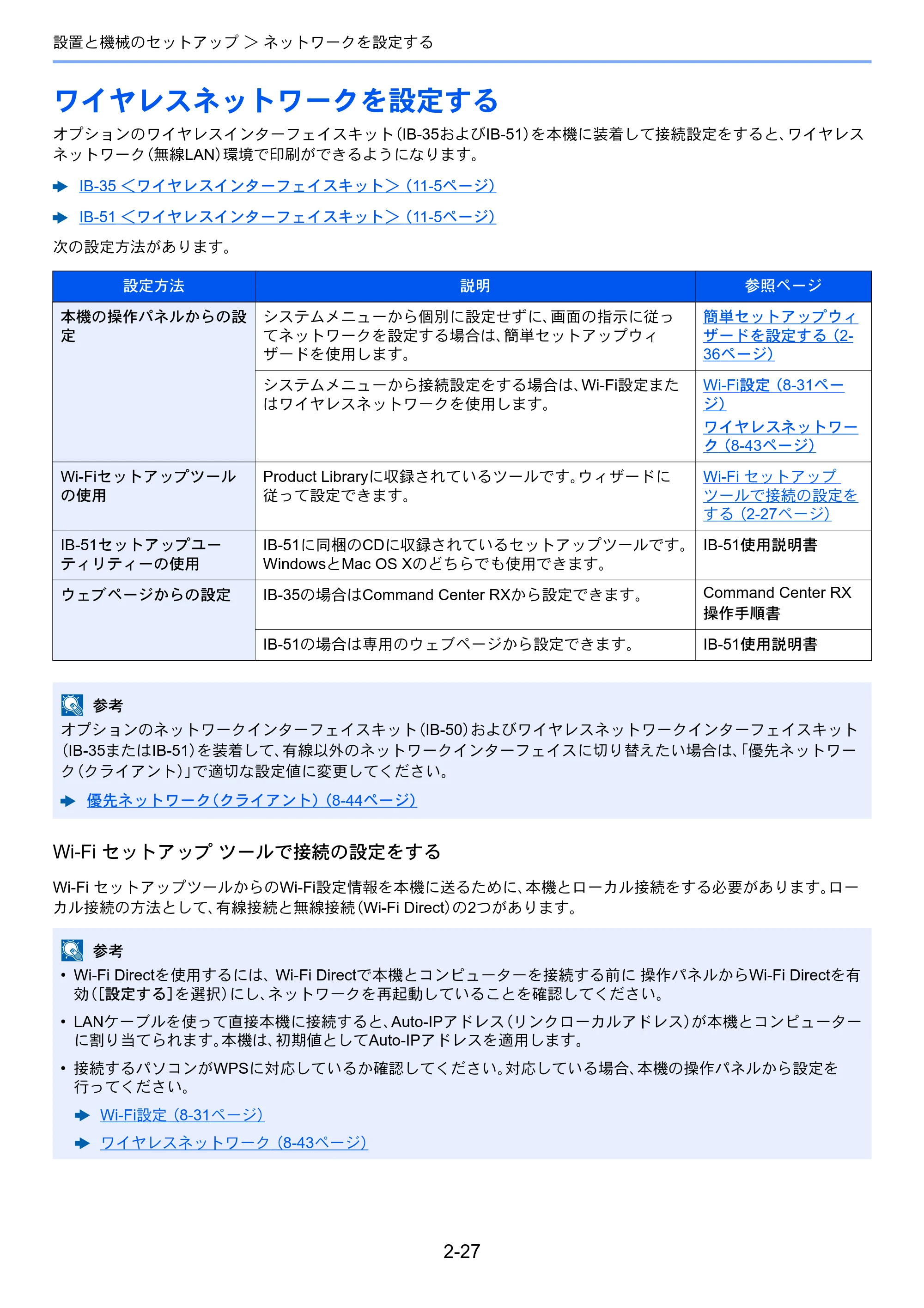 京セラ ECOSYS P4060dn ECOSYS P4060dn 使用説明書 — ワイヤレスネットワークを設定する — 原本ページ — 71ページ