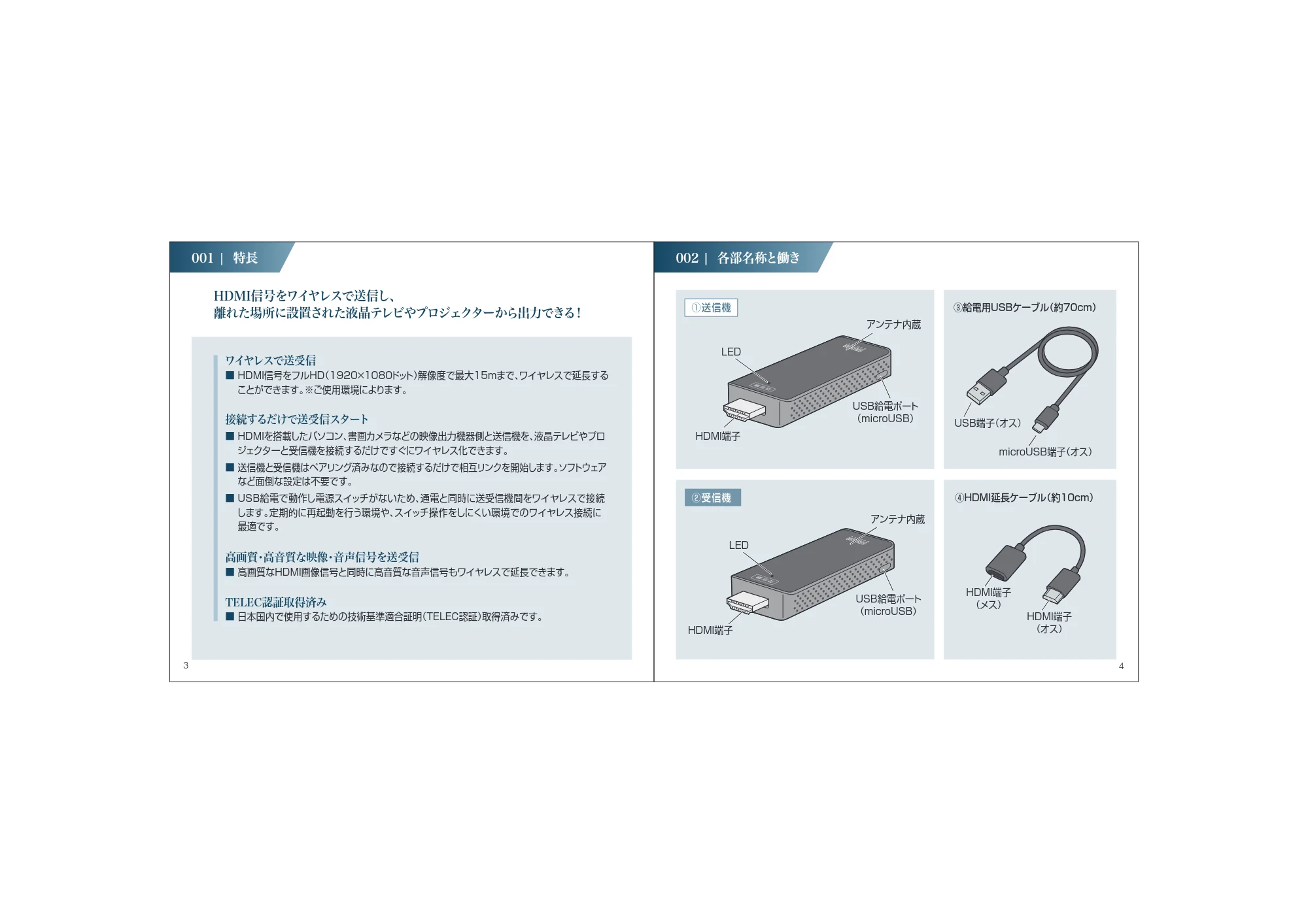 サンワサプライ VGA-EXWHD10 取扱説明書 — 原本ページ — 3ページ