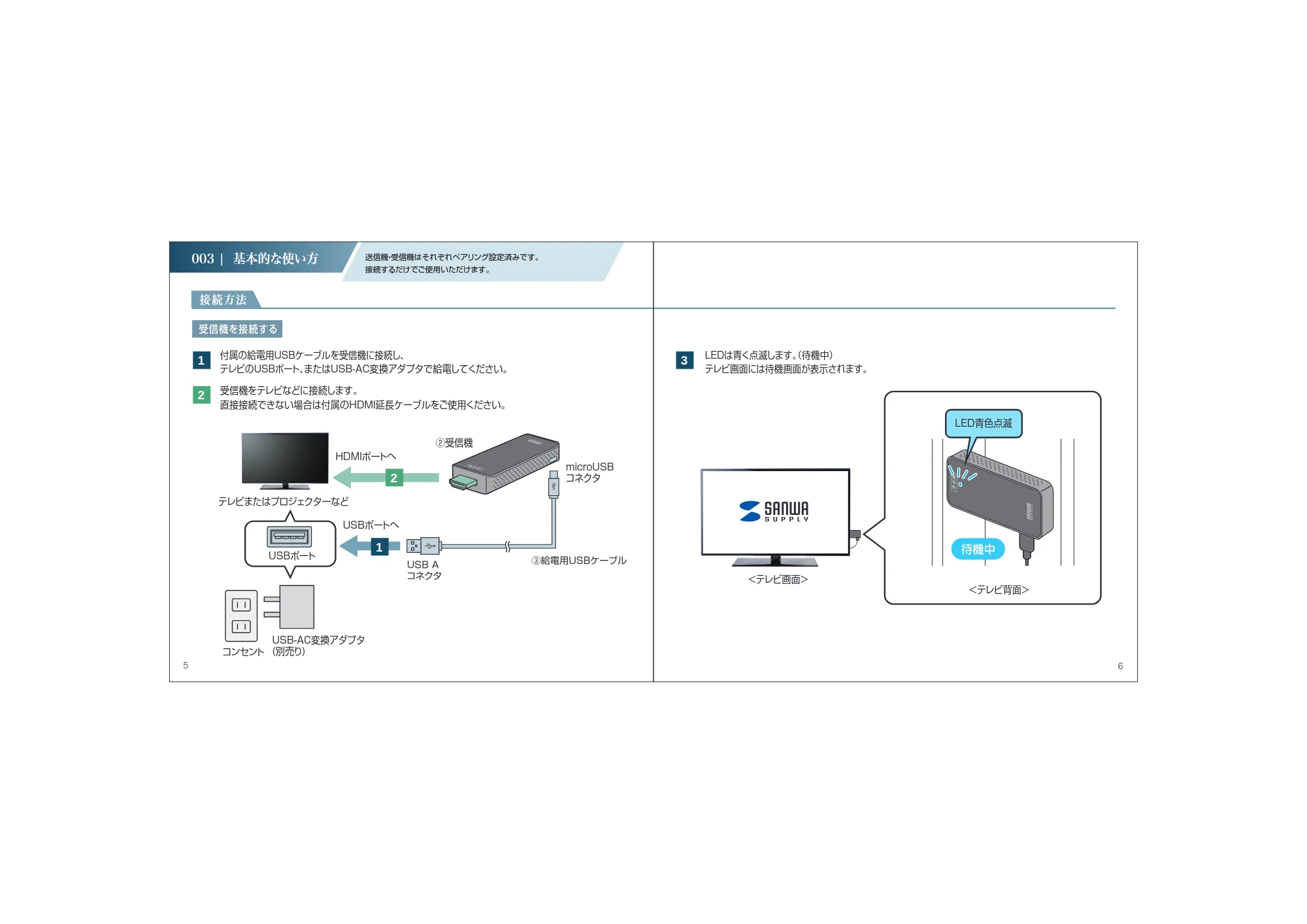 サンワサプライ VGA-EXWHD10 取扱説明書 — 原本ページ — 4ページ
