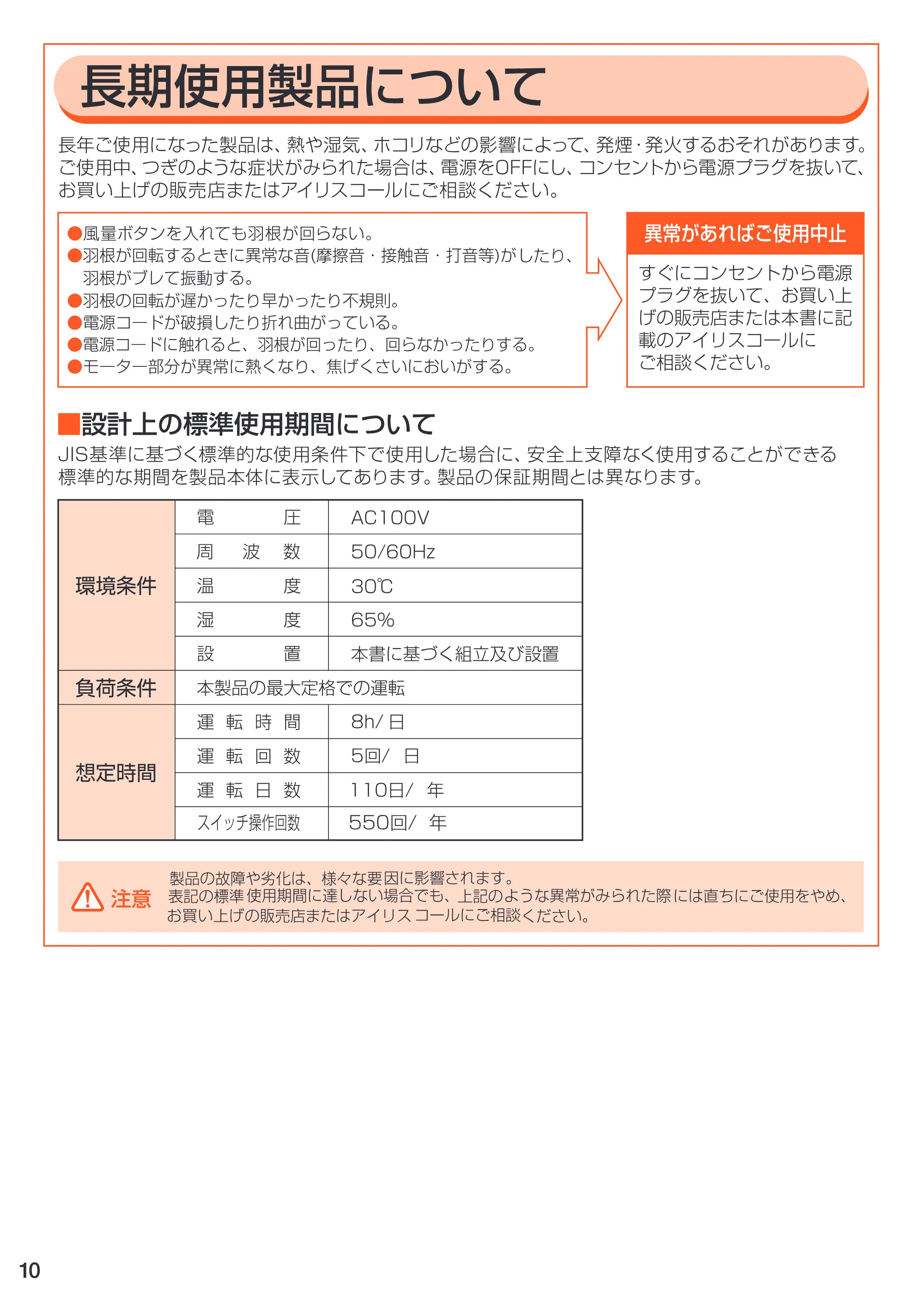 アイリスオーヤマ ENC-23K 取扱説明書 — 原本ページ — 10ページ
