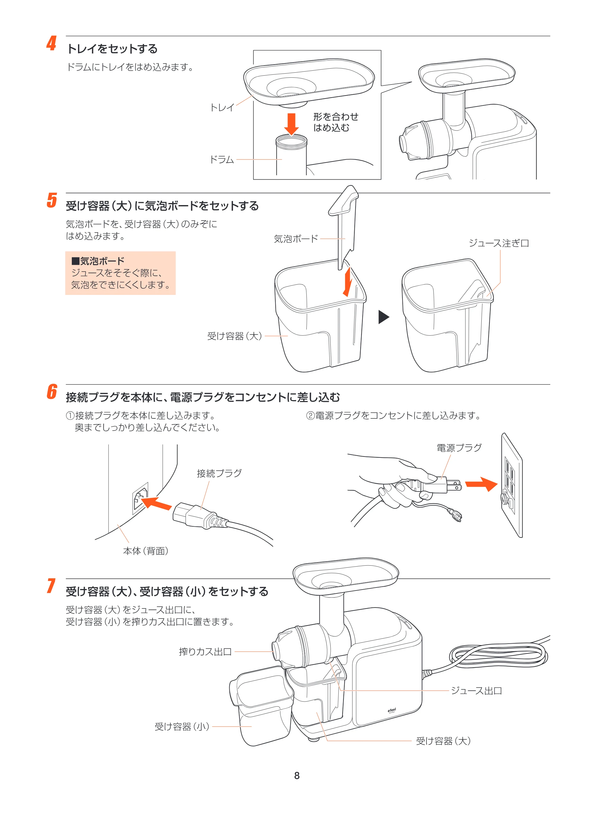 アイリスオーヤマ SJC-75 取扱説明書 — MANv3_SJC75_P08_cs2ol — 原本ページ — 8ページ