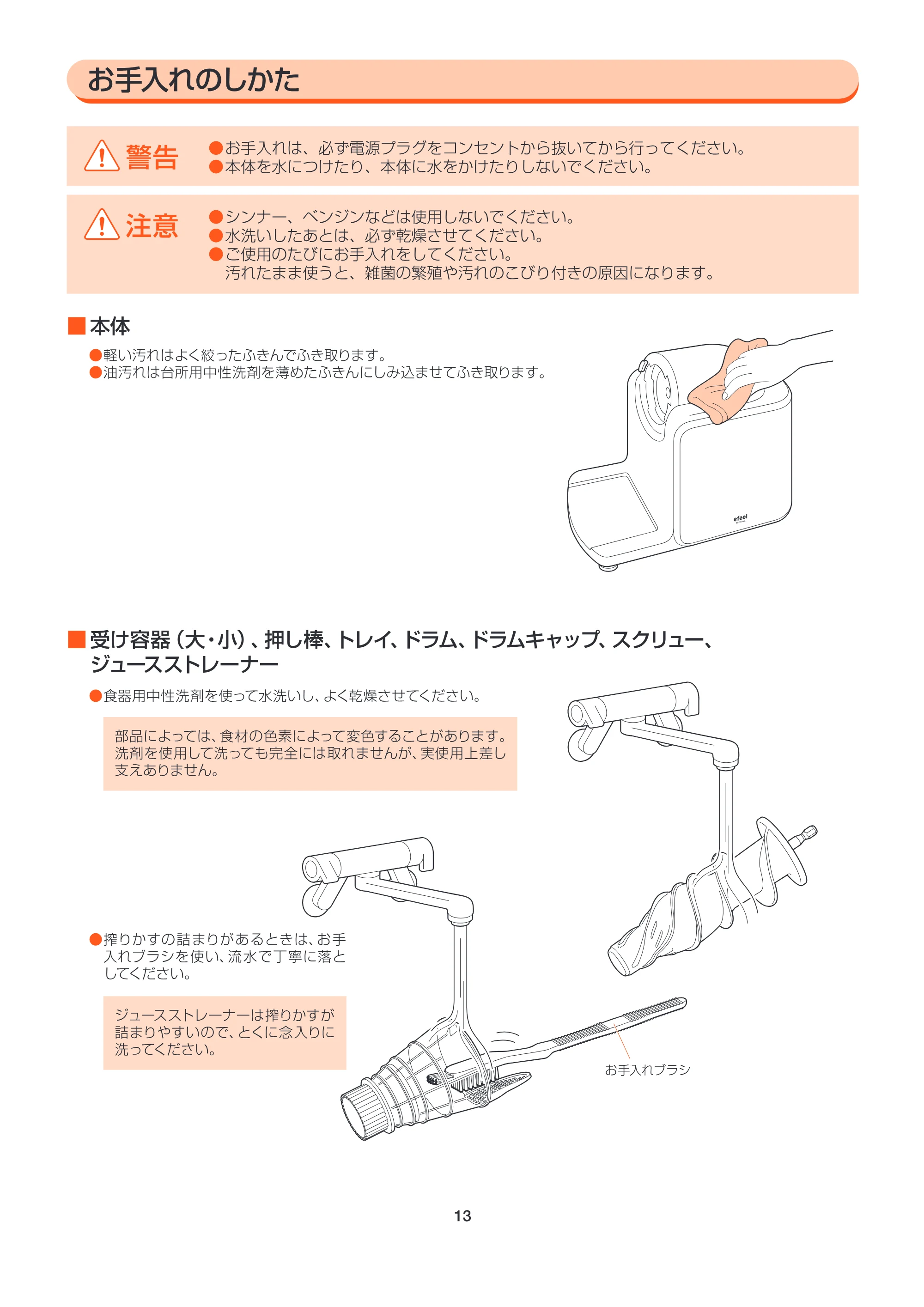 アイリスオーヤマ SJC-75 取扱説明書 — MANv3_SJC75_P13_cs2ol — 原本ページ — 13ページ