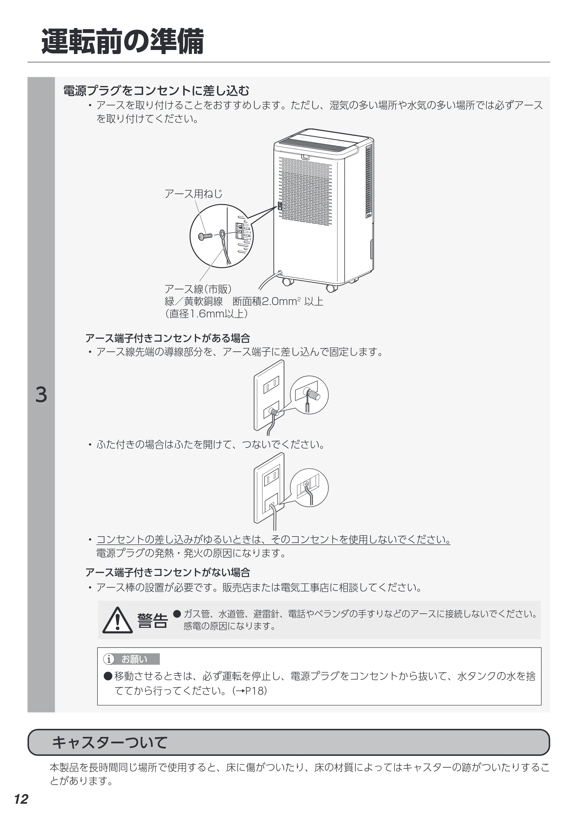 アイリスオーヤマ ICA-0301G 取扱説明書 — 原本ページ — 12ページ