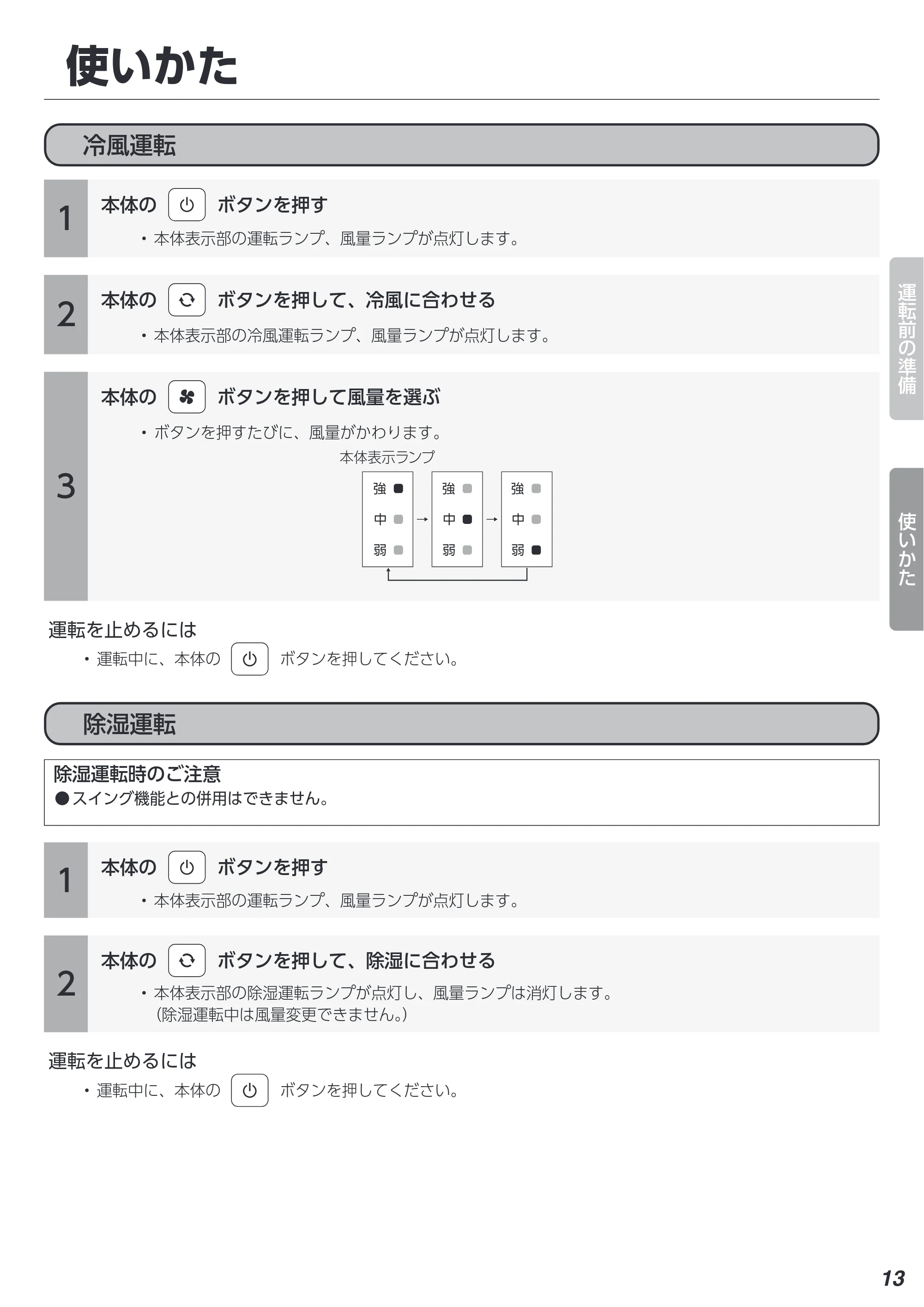 アイリスオーヤマ ICA-0301G 取扱説明書 — 原本ページ — 13ページ
