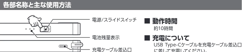 エレコム P-TPACAPEN02BU / P-TPACAPEN02YL 取扱説明書 — 使用上のご注意 — 図版 1-1 — 1ページ