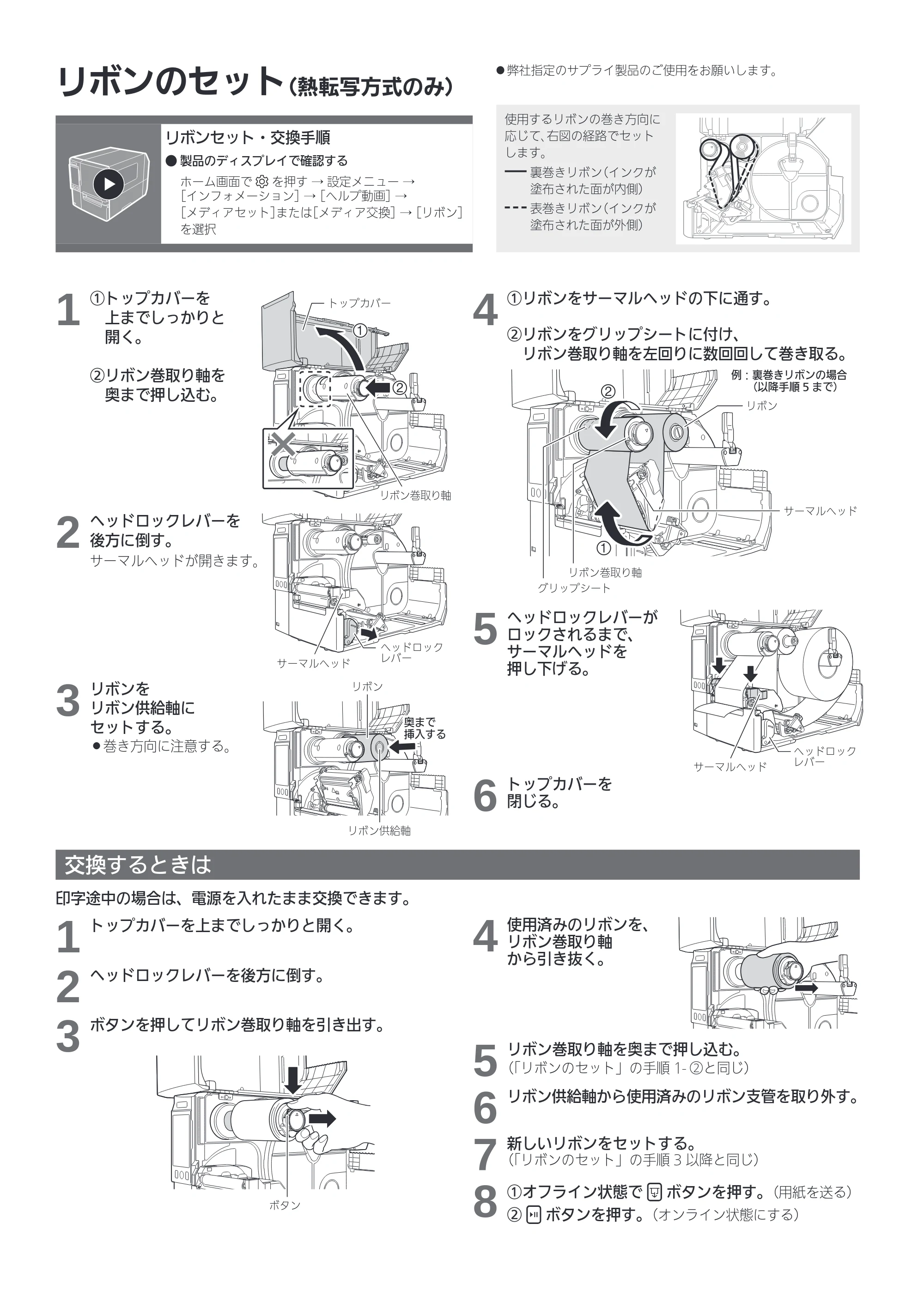 サトー CL4-SXR クイックガイド（初版） — 原本ページ — 3ページ