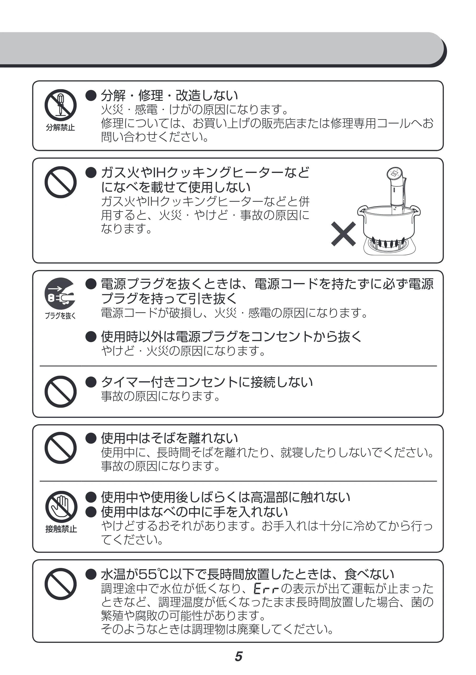 アイリスオーヤマ LTC-01 取扱説明書 — 原本ページ — 5ページ