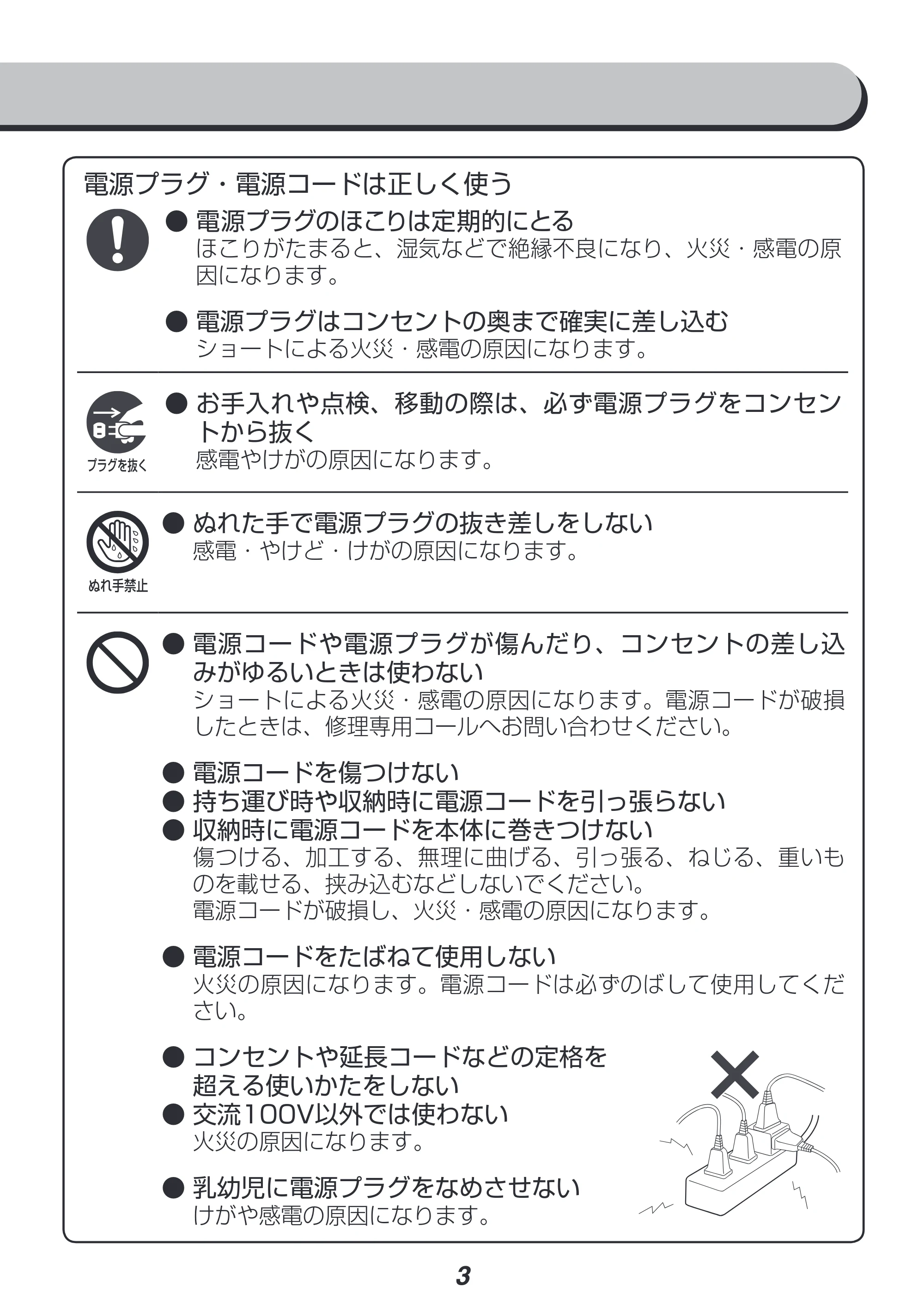 アイリスオーヤマ SD-C1-WP 取扱説明書 — 原本ページ — 3ページ