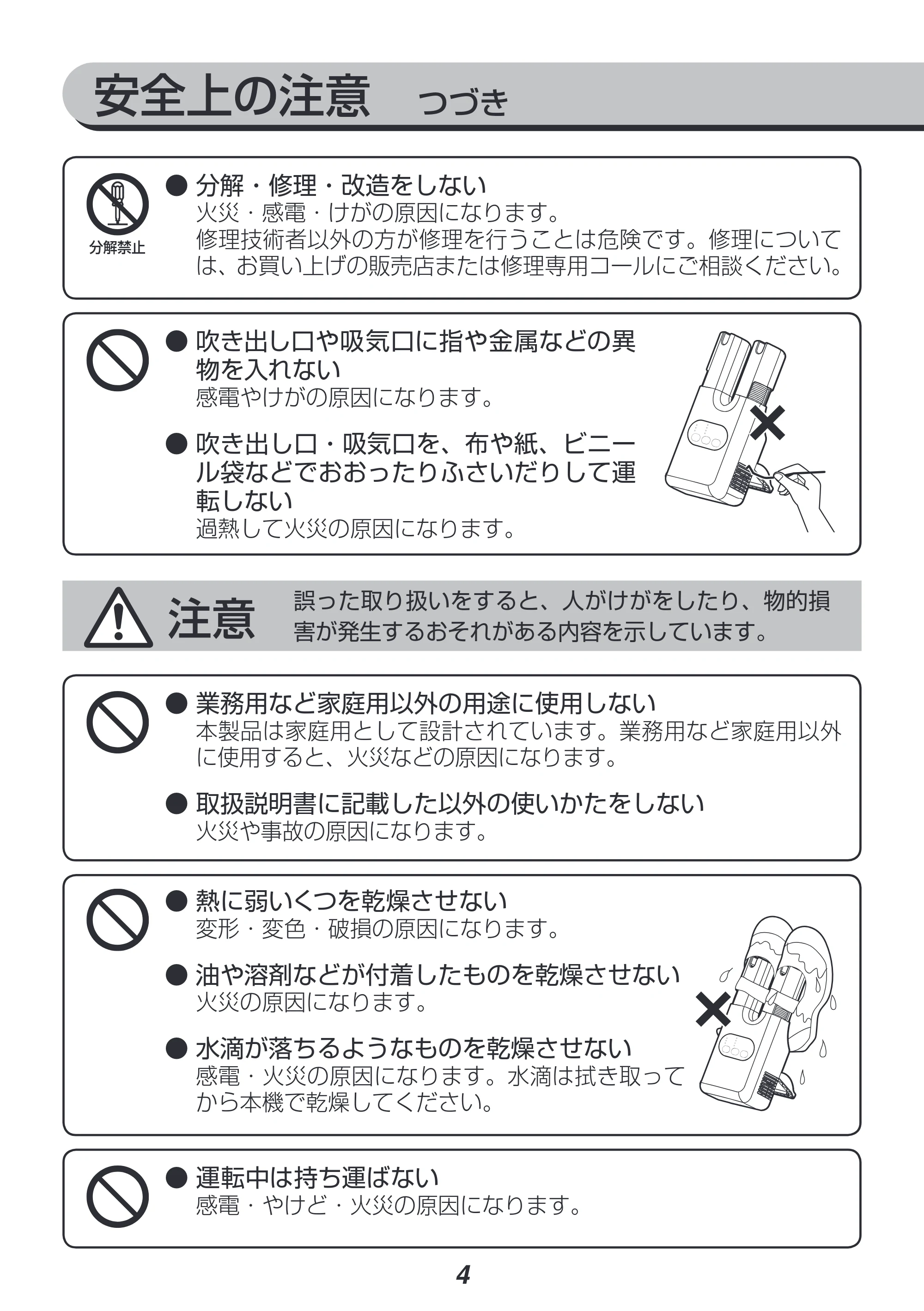 アイリスオーヤマ SD-C1-WP 取扱説明書 — 原本ページ — 4ページ