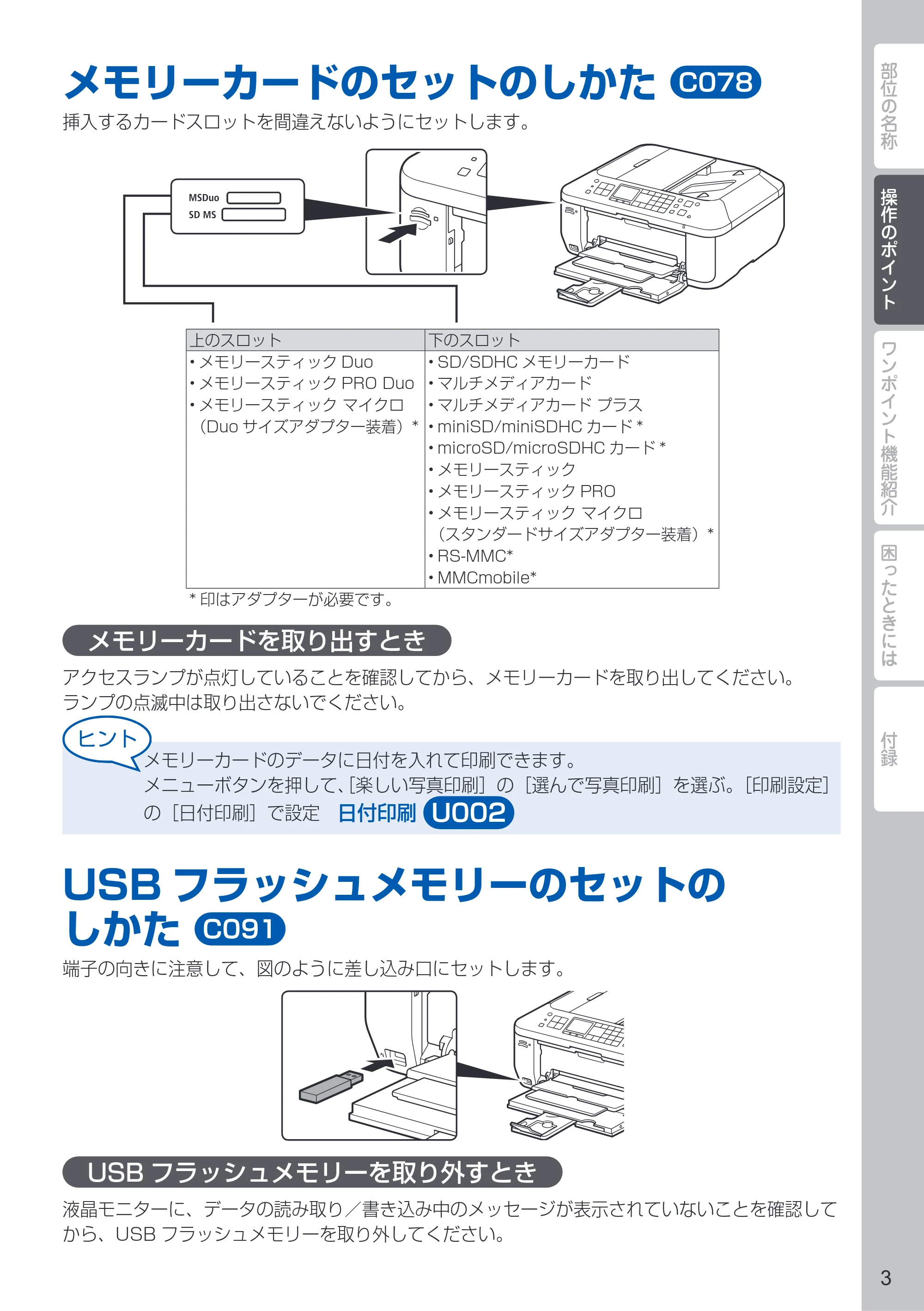 キヤノン PIXUS MX513 PIXUS 早わかり（PDF：6.43MB） — 操作のポイント — 原本ページ — 5ページ