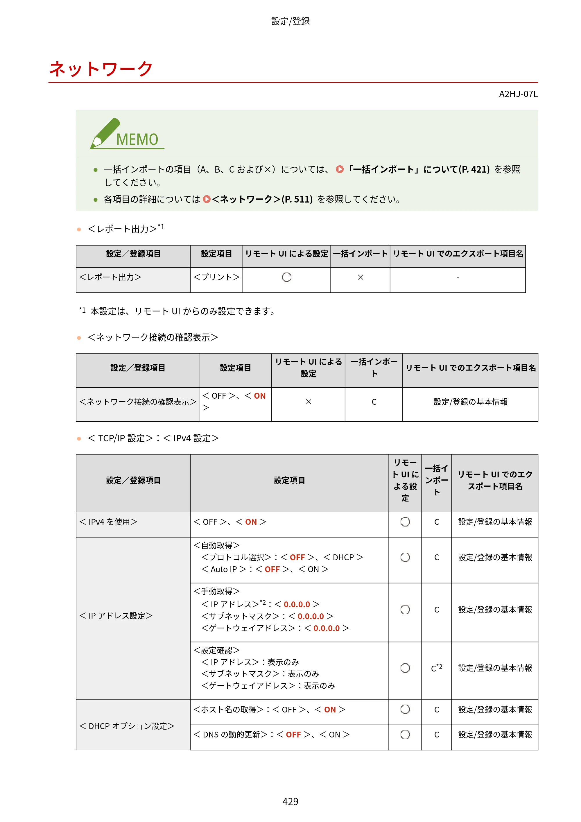 キヤノン LBP812Ci・LBP811C ユーザーズガイド 2026年6月25日更新（PDF：7.98MB） — ネットワーク — 原本ページ — 437ページ