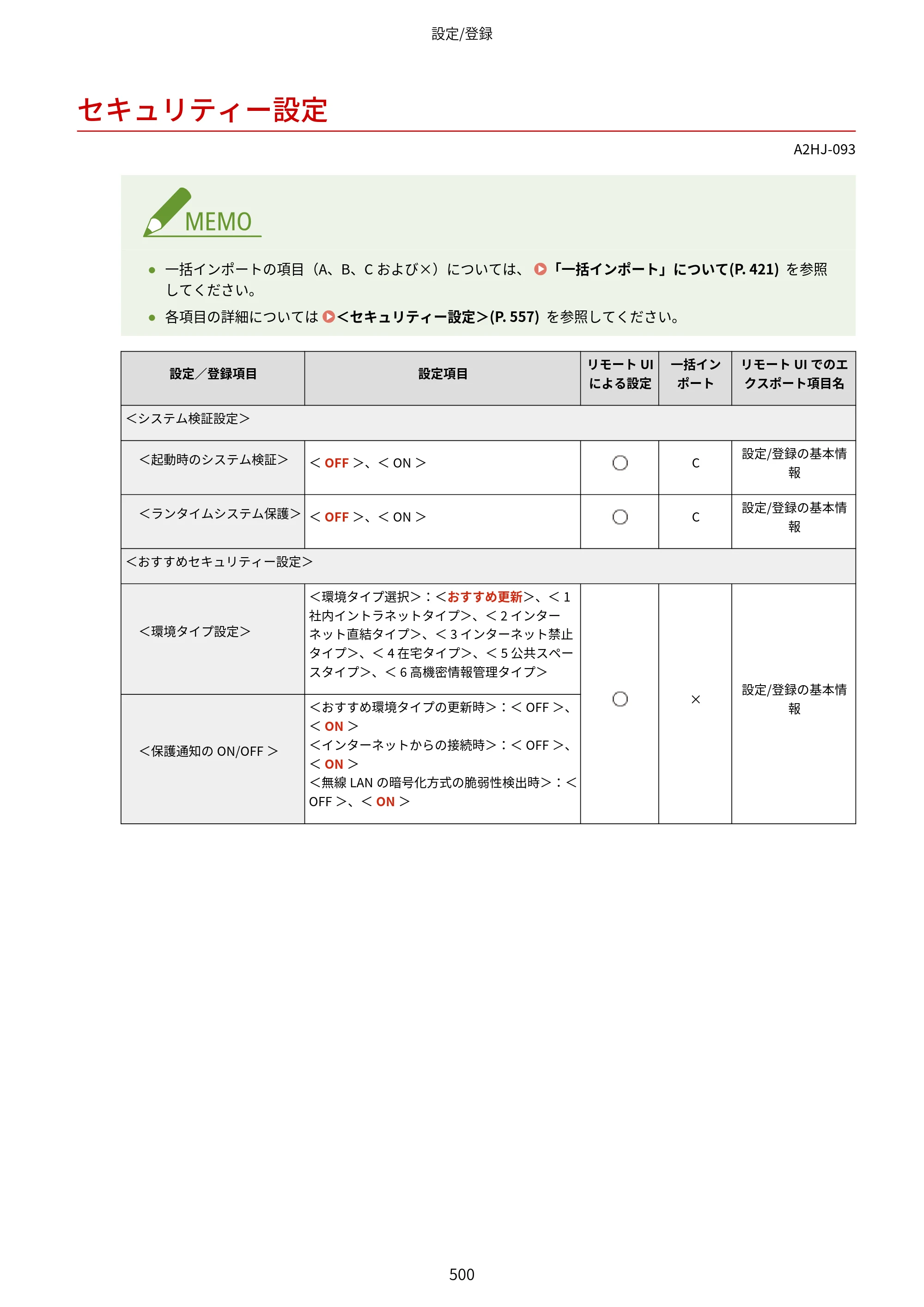 キヤノン LBP812Ci・LBP811C ユーザーズガイド 2026年6月25日更新（PDF：7.98MB） — セキュリティー設定 — 原本ページ — 508ページ