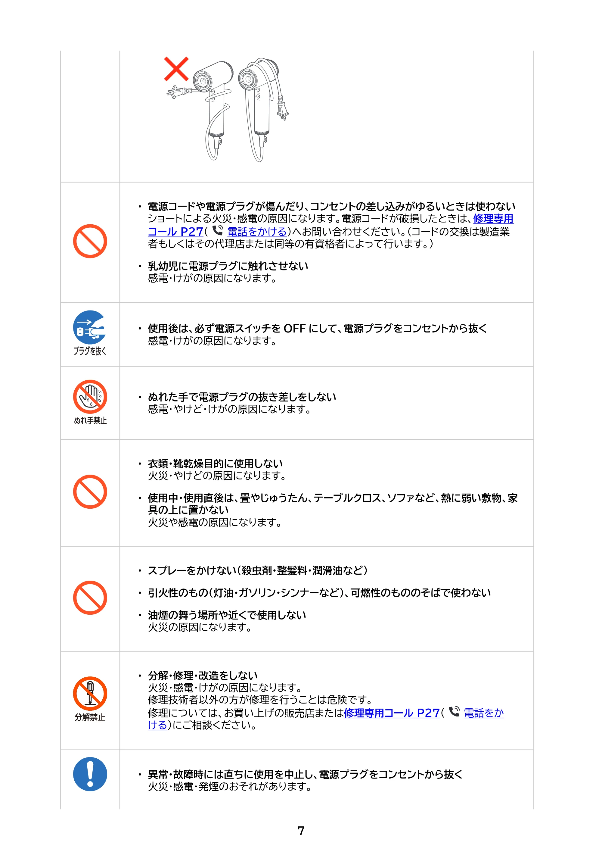 アイリスオーヤマ HDR-M501 取扱説明書 — 原本ページ — 7ページ