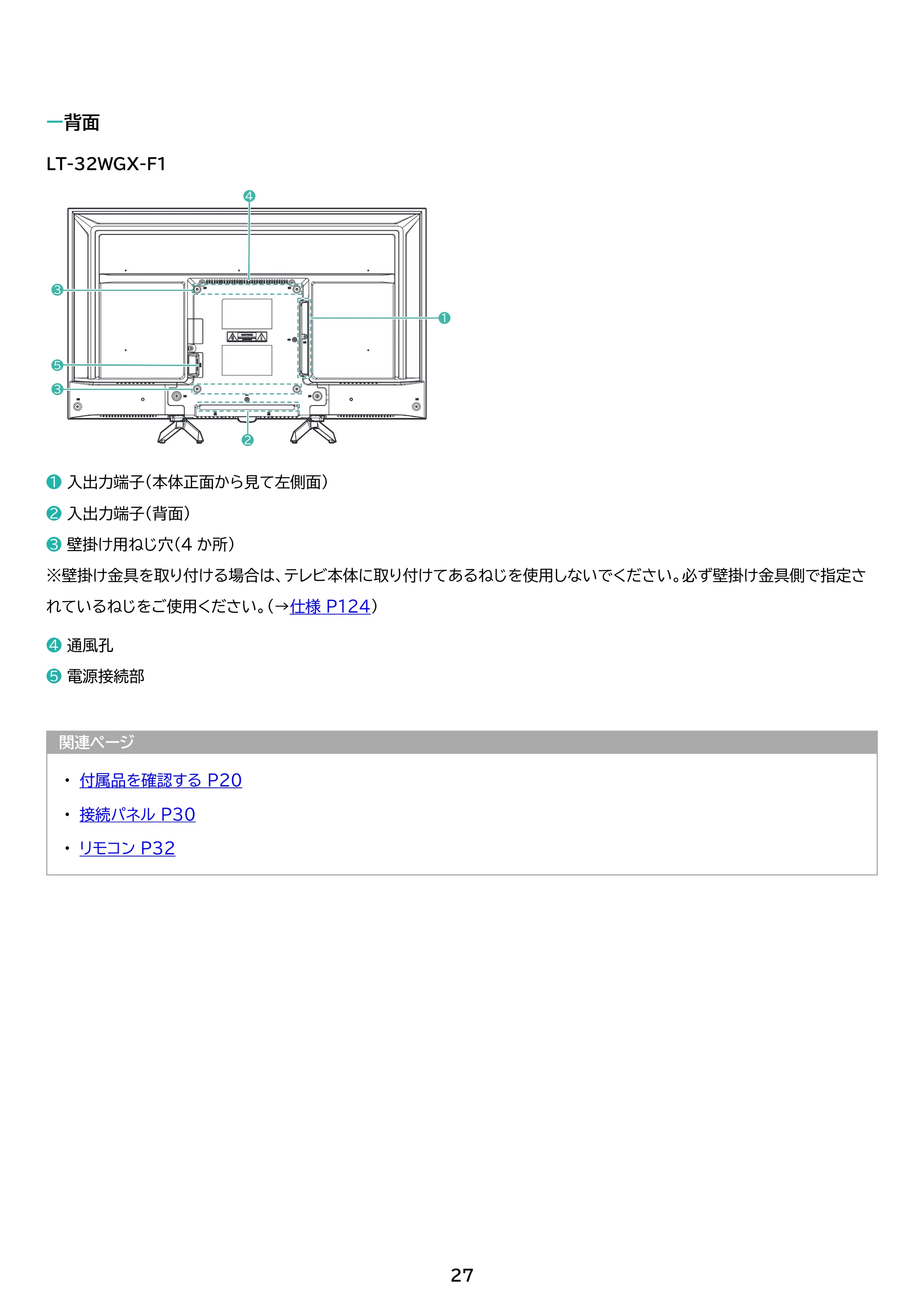 アイリスオーヤマ LT-40FGX-F1 取扱説明書 — 原本ページ — 27ページ