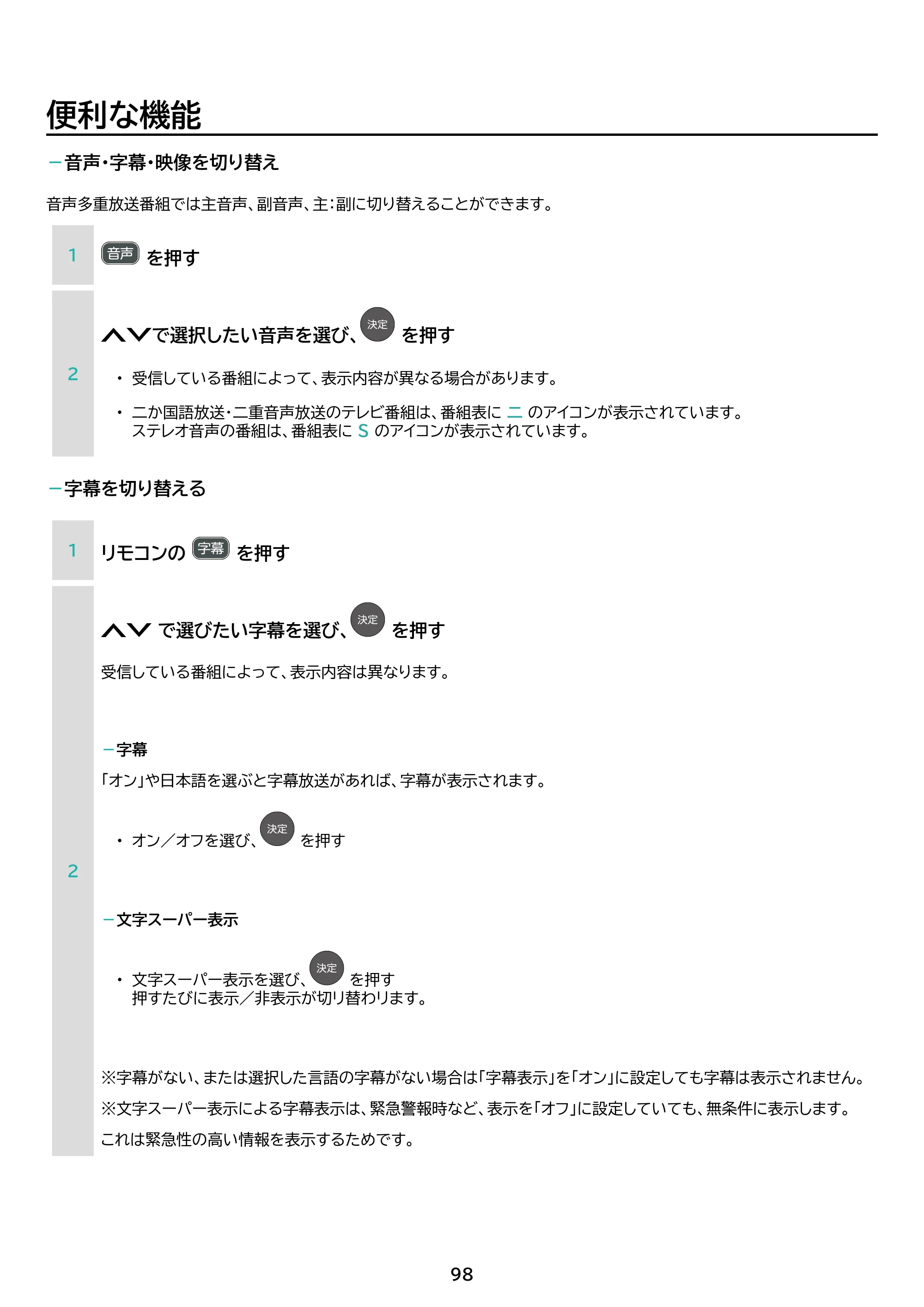 アイリスオーヤマ LT-40FGX-F1 取扱説明書 — 原本ページ — 98ページ
