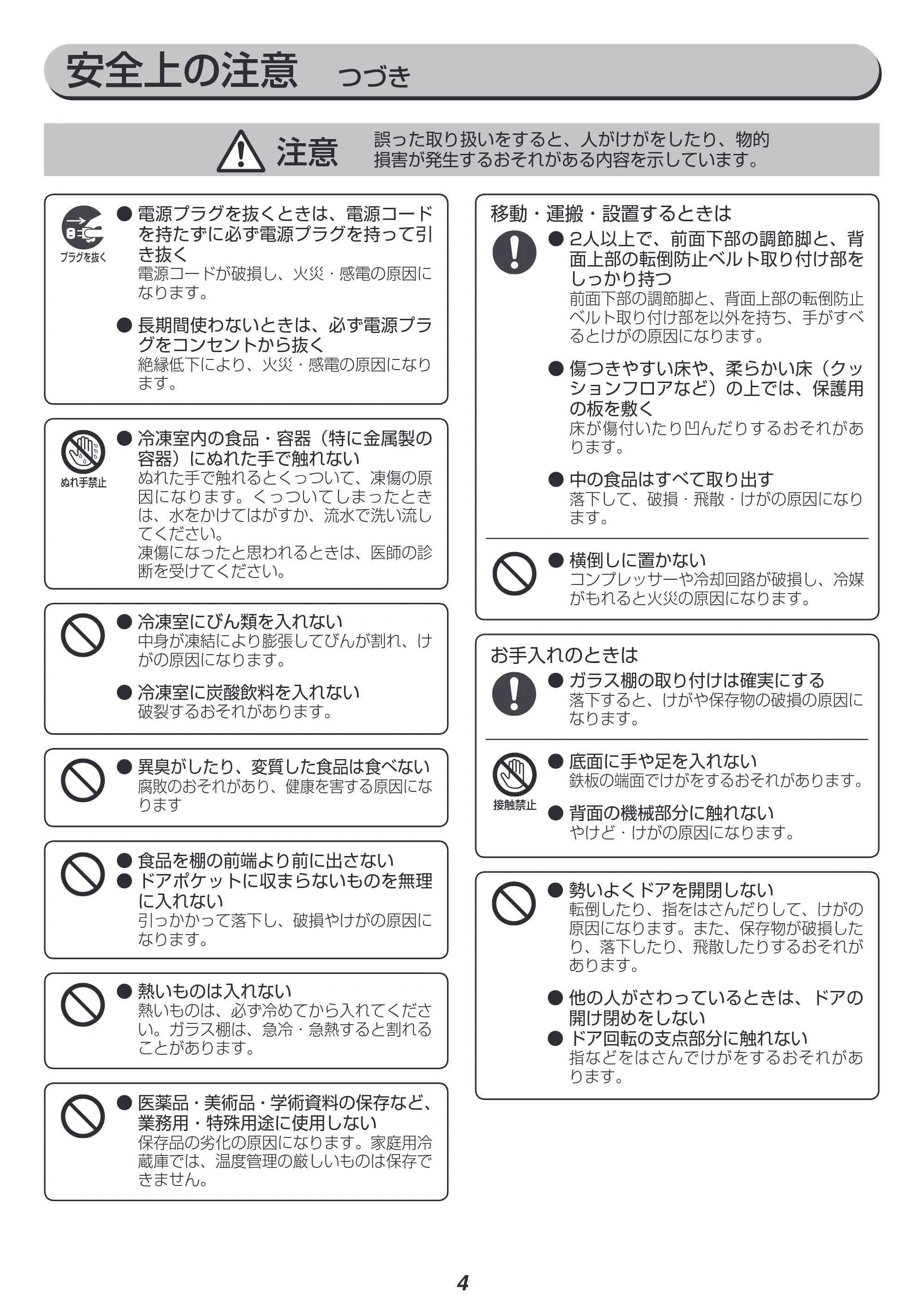 アイリスオーヤマ AF162-W 取扱説明書 — 原本ページ — 4ページ