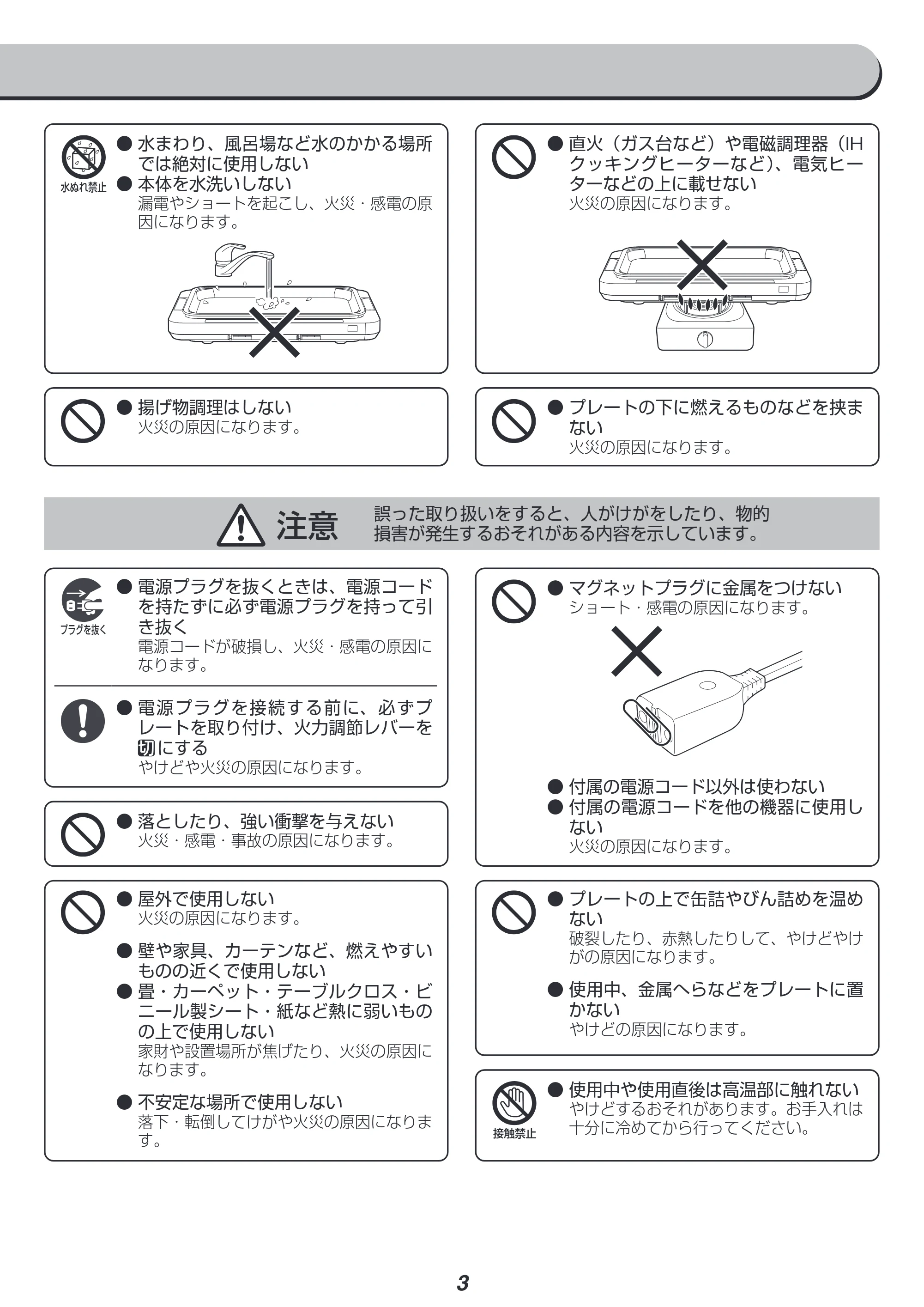 アイリスオーヤマ WHP-021 取扱説明書 — 原本ページ — 3ページ
